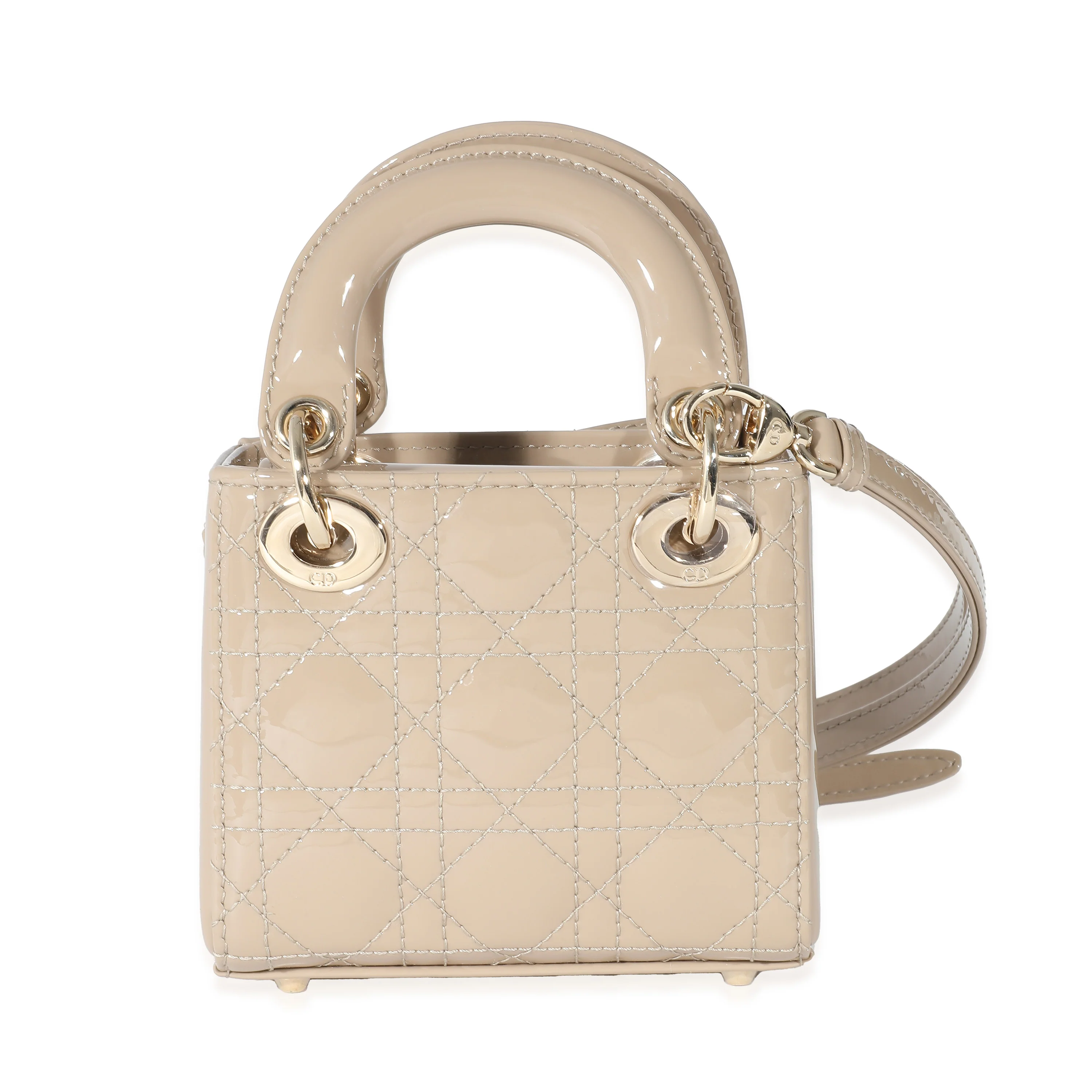Christian Dior Rope Patent Cannage Calfskin Micro Lady Dior - Image 3
