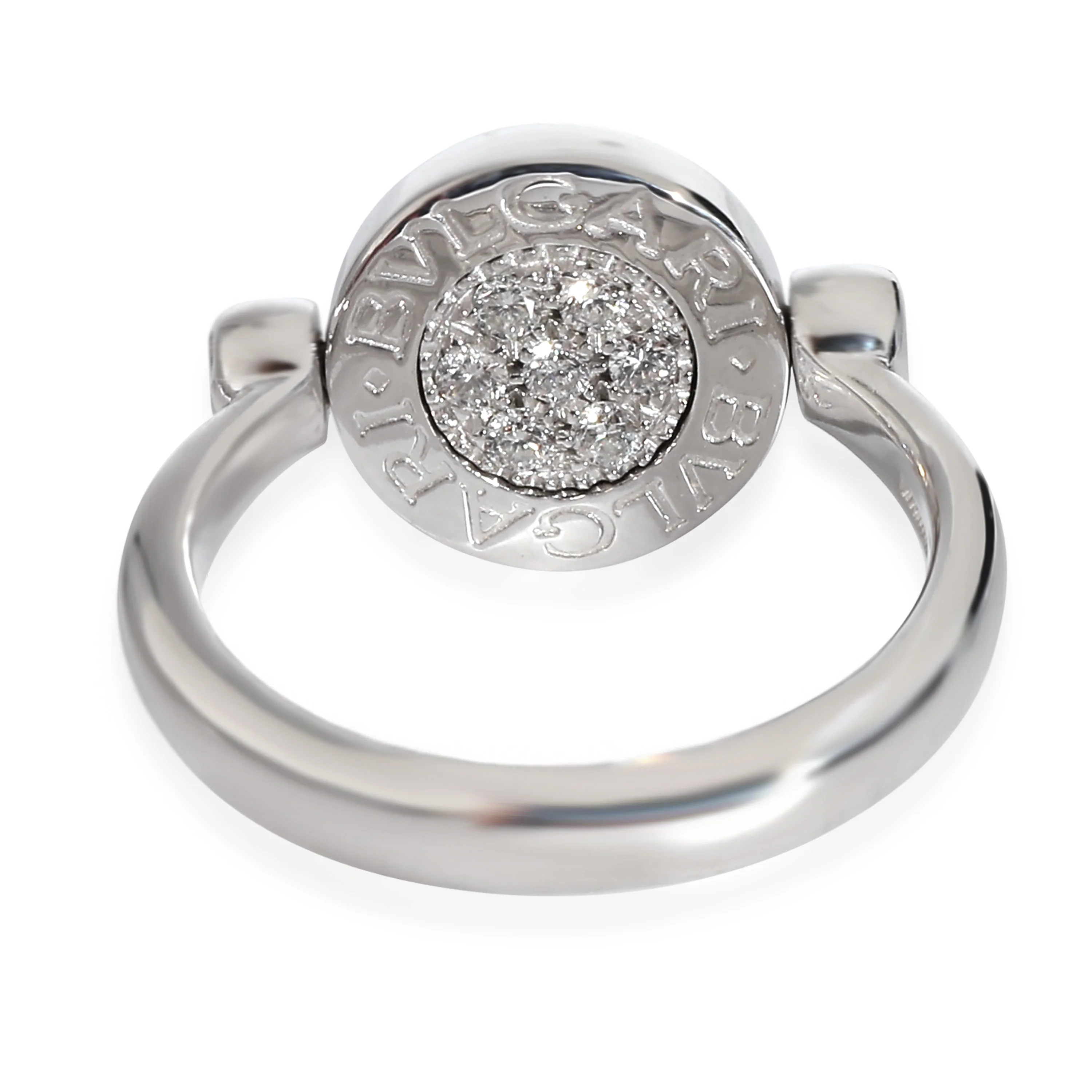 Bvlgari Bvlgari Onyx Diamond Ring in 18 KT White Gold Black 0.14 - Image 4