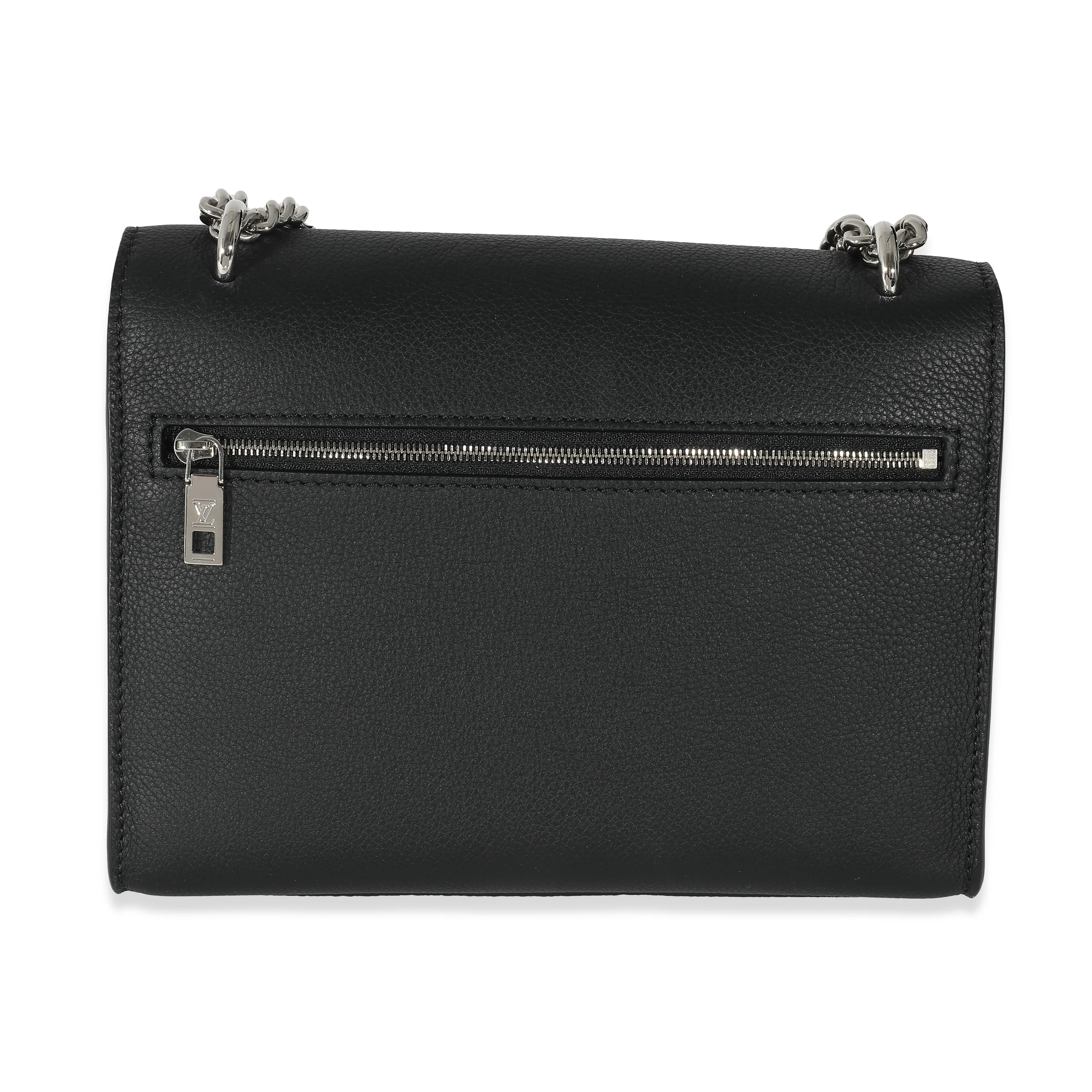 Louis Vuitton Black Calfskin Mylockme Chain Bag - Image 4