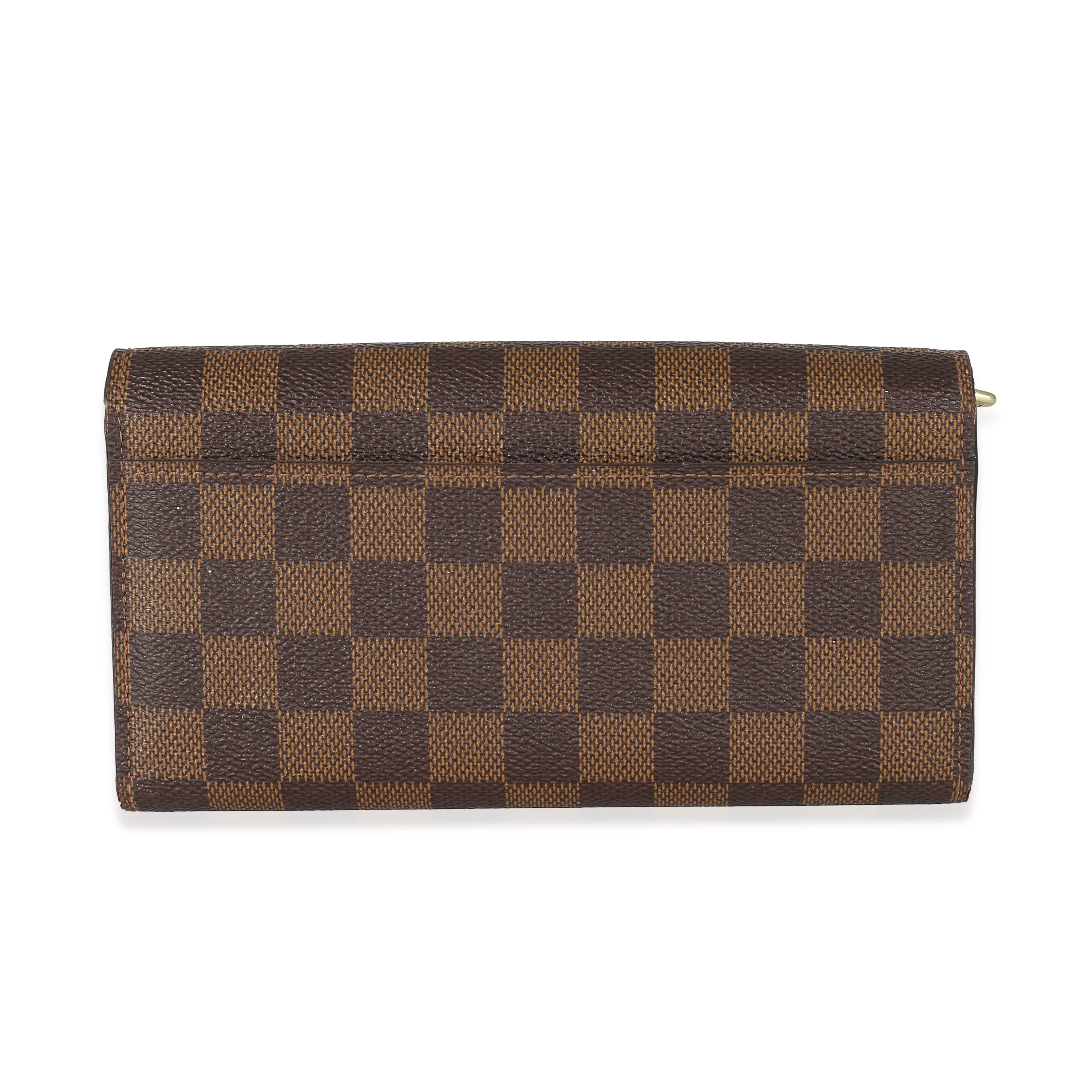 Louis Vuitton Damier Ebene Canvas Sarah Wallet - Image 3
