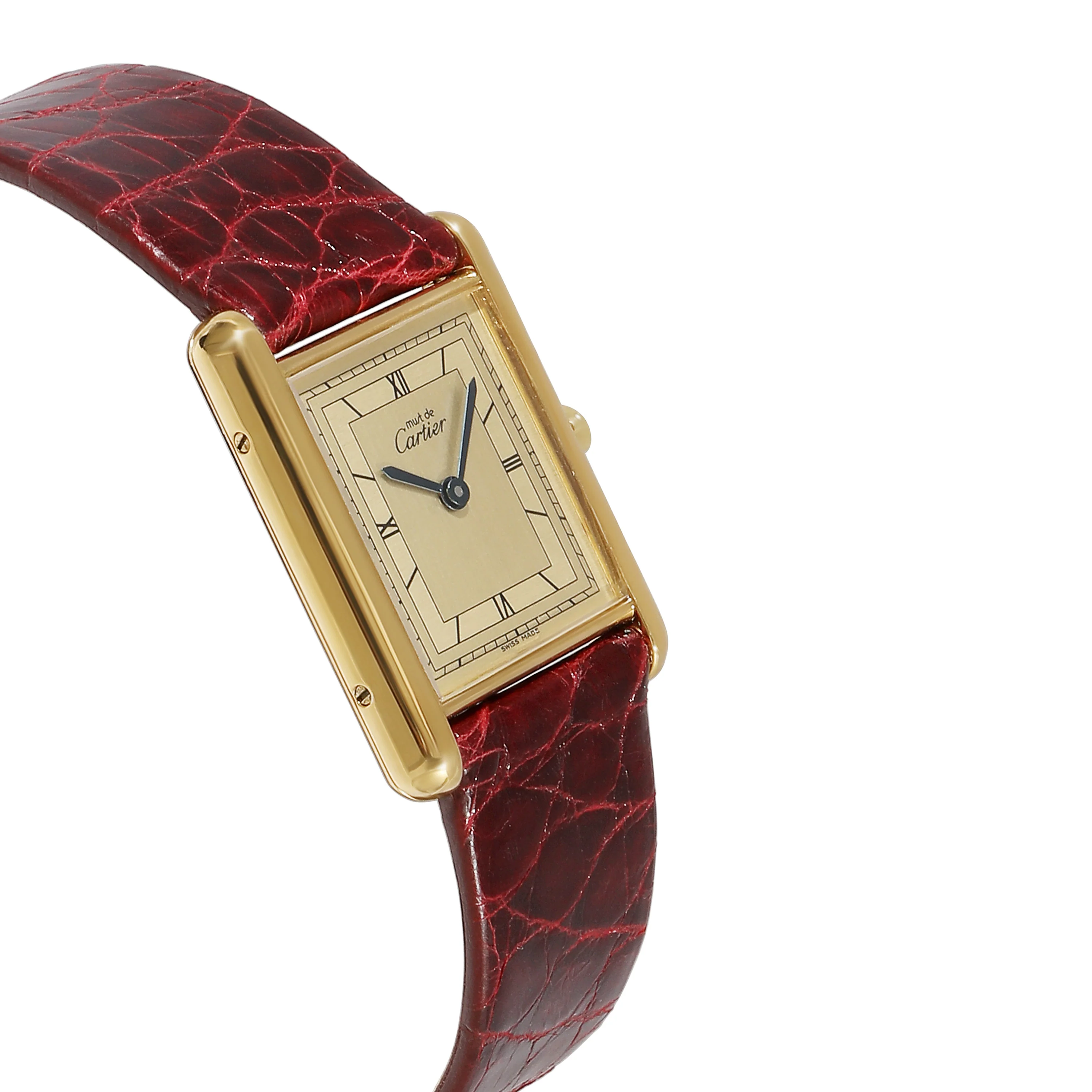 Cartier le Must de Cartier Tank 681006 Womens Watch in Vermeil - Image 2