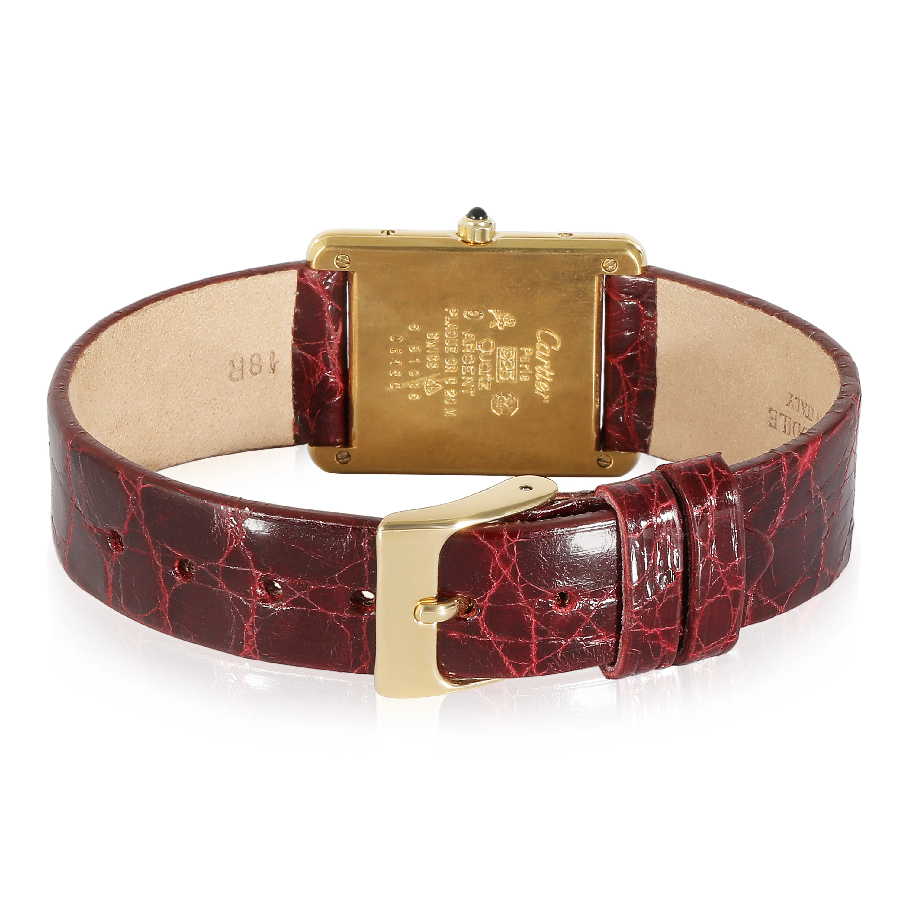 Cartier le Must de Cartier Tank 681006 Womens Watch in Vermeil - Image 4