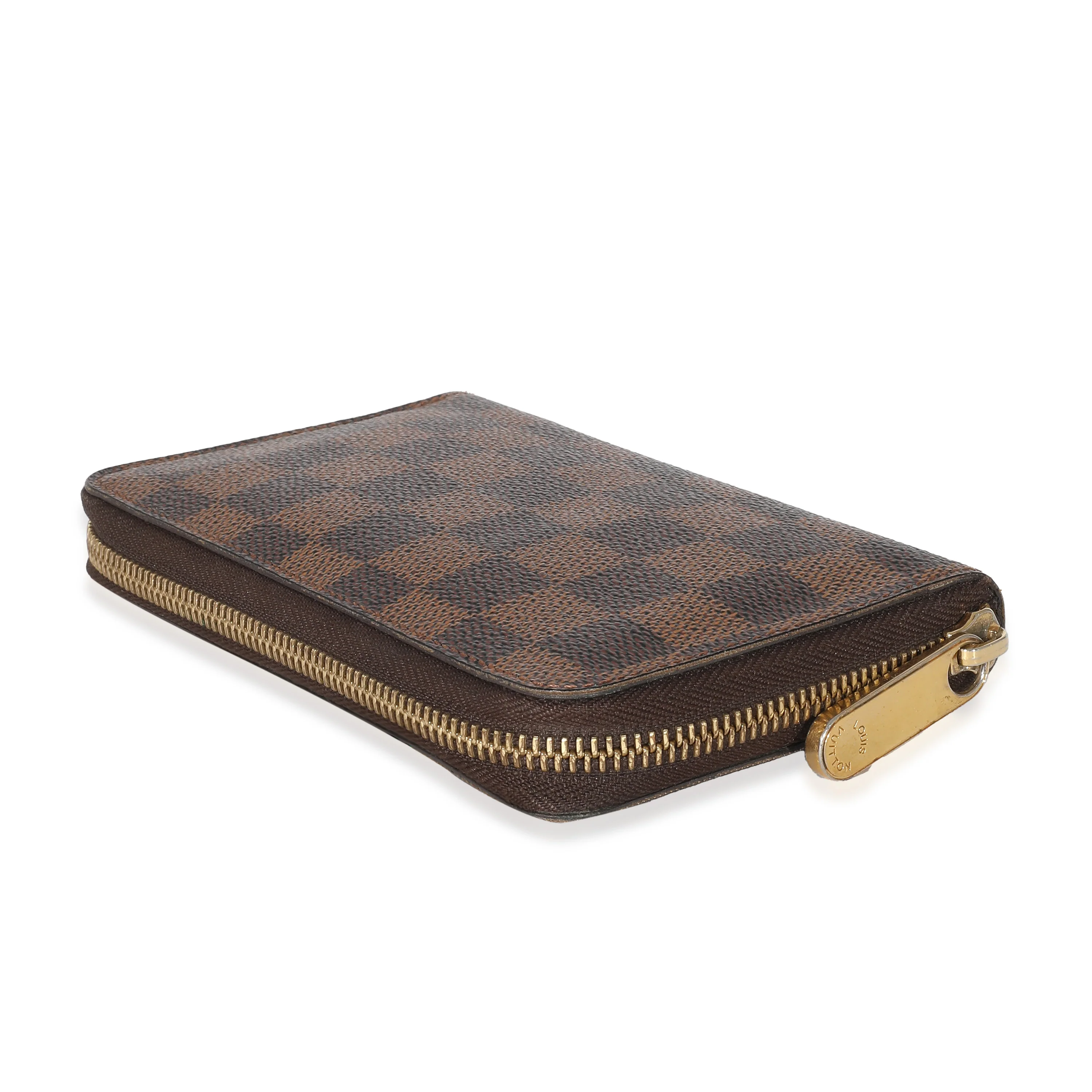 Louis Vuitton Damier Ebene Canvas Zippy Compact Wallet - Image 6