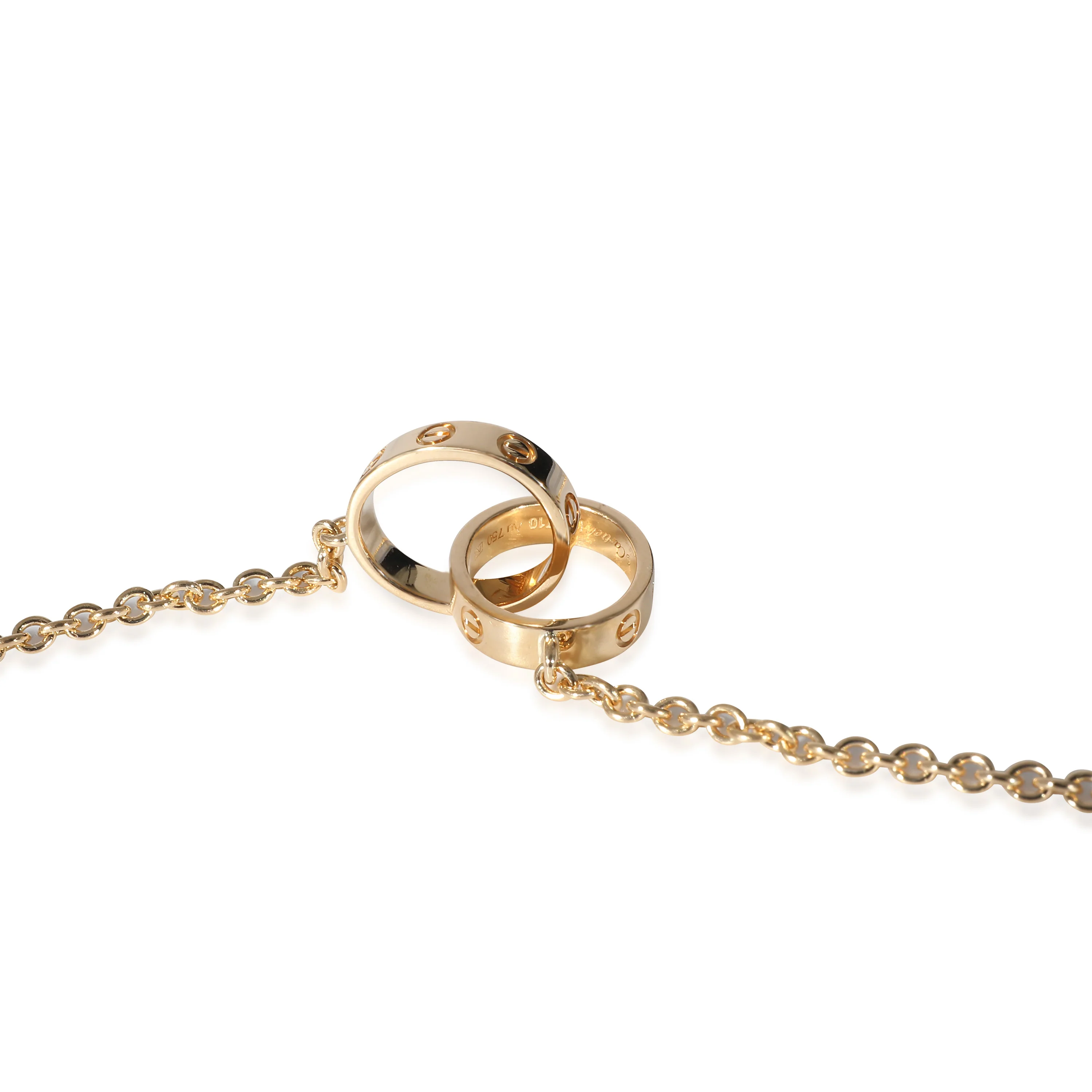 Cartier Love Interlocking Circle Necklace in 18k Yellow Gold - Image 3
