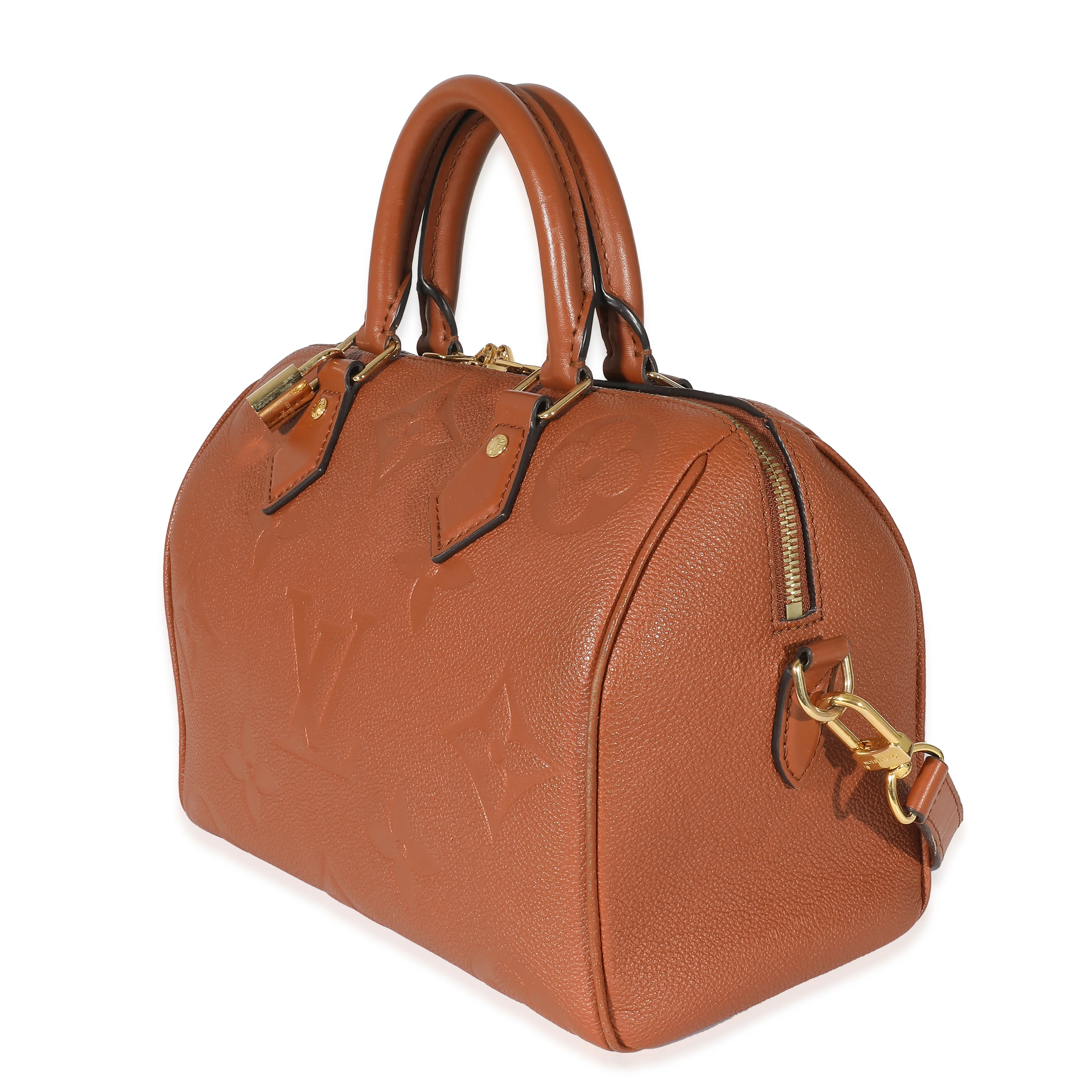 Louis Vuitton Cognac Giant Monogram Empreinte Speedy Bandouliere 25 - Image 2