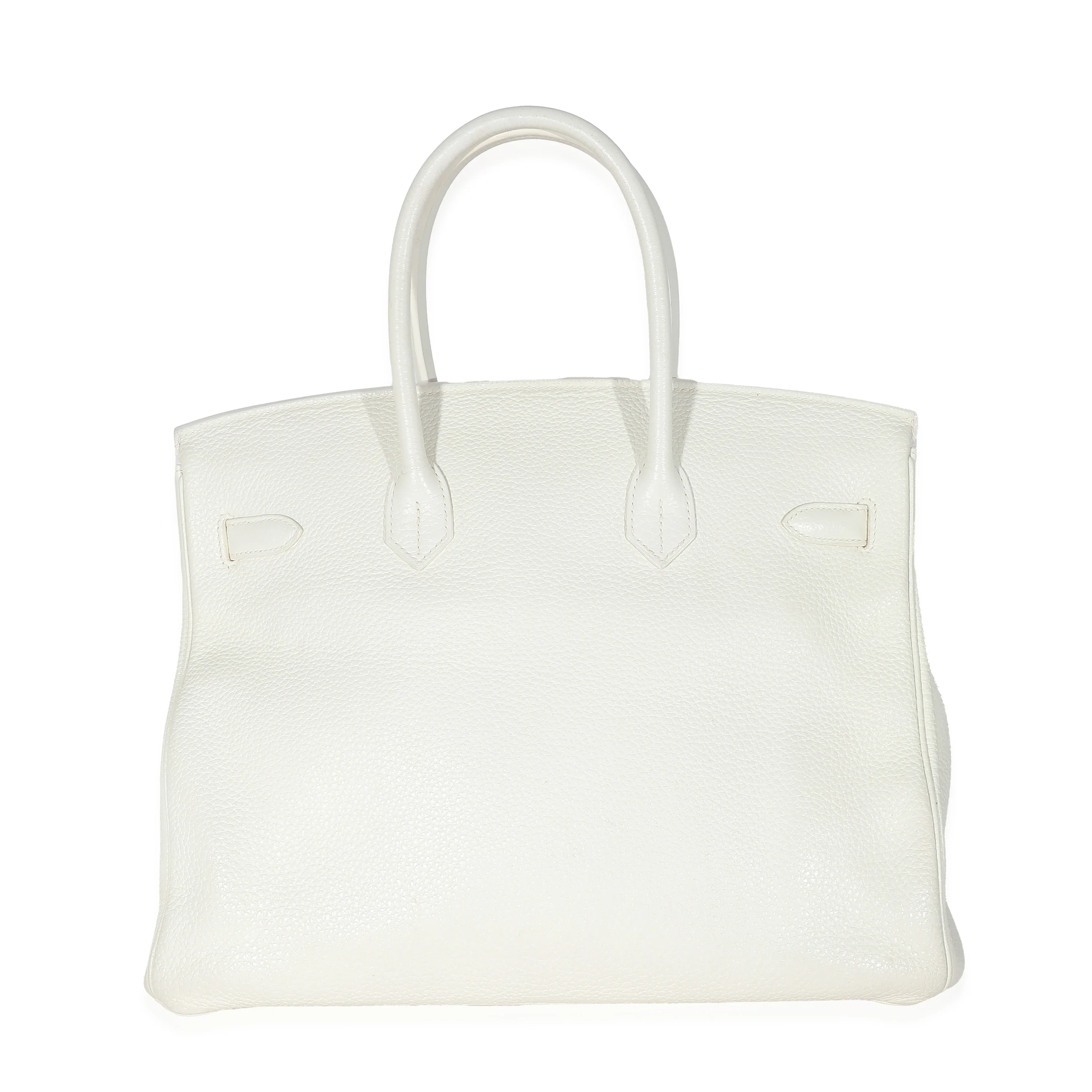 Hermes Blanc Clemence Togo Birkin 35 GHW - Image 4