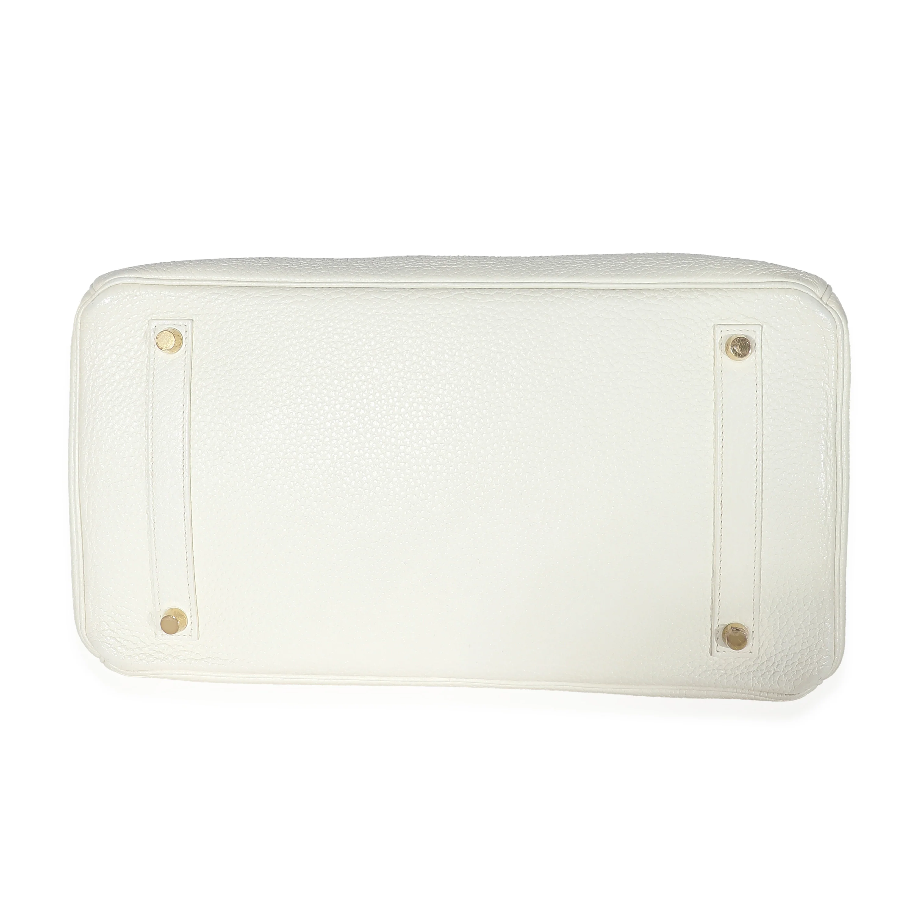 Hermes Blanc Clemence Togo Birkin 35 GHW - Image 6