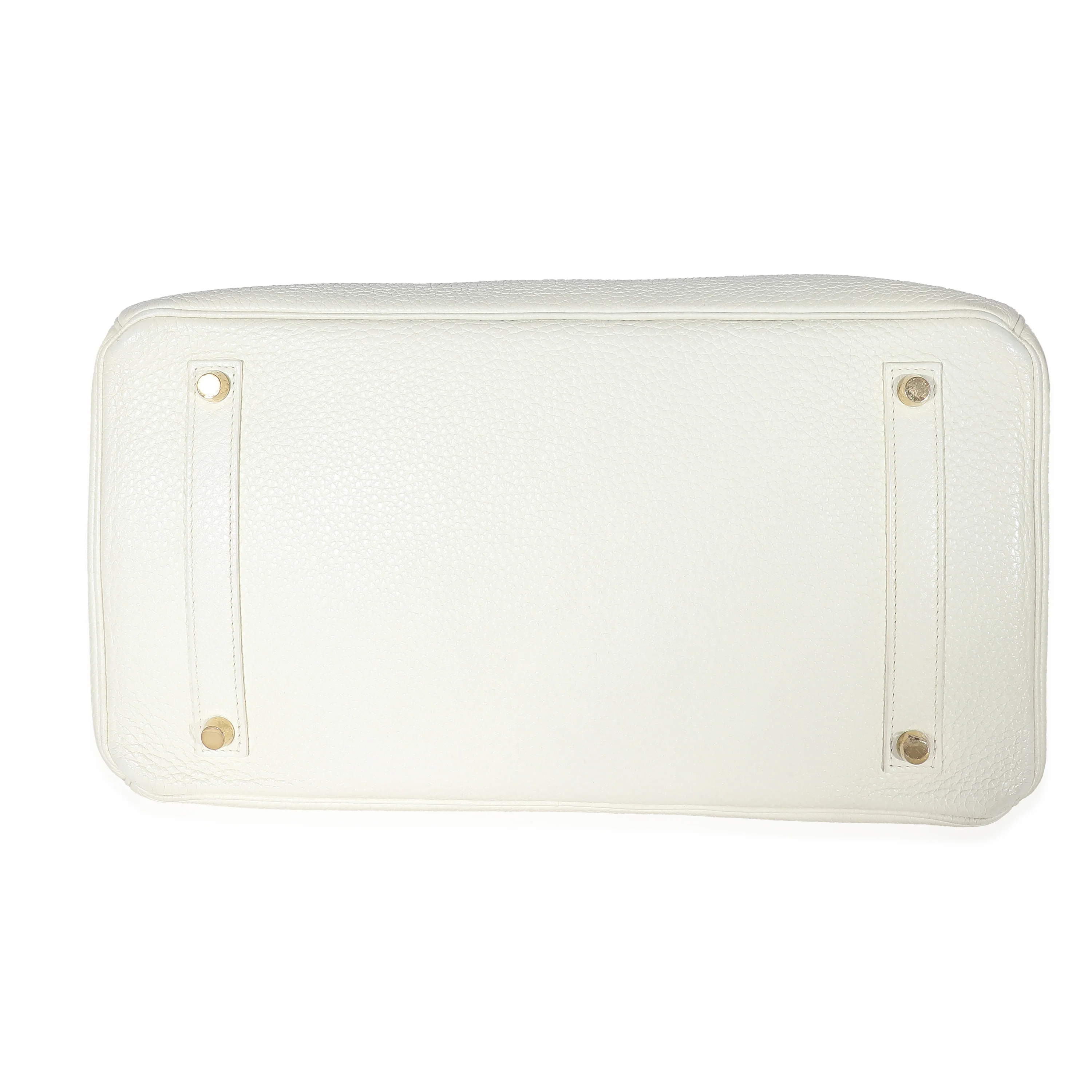 Hermes Blanc Clemence Togo Birkin 35 GHW - Image 7