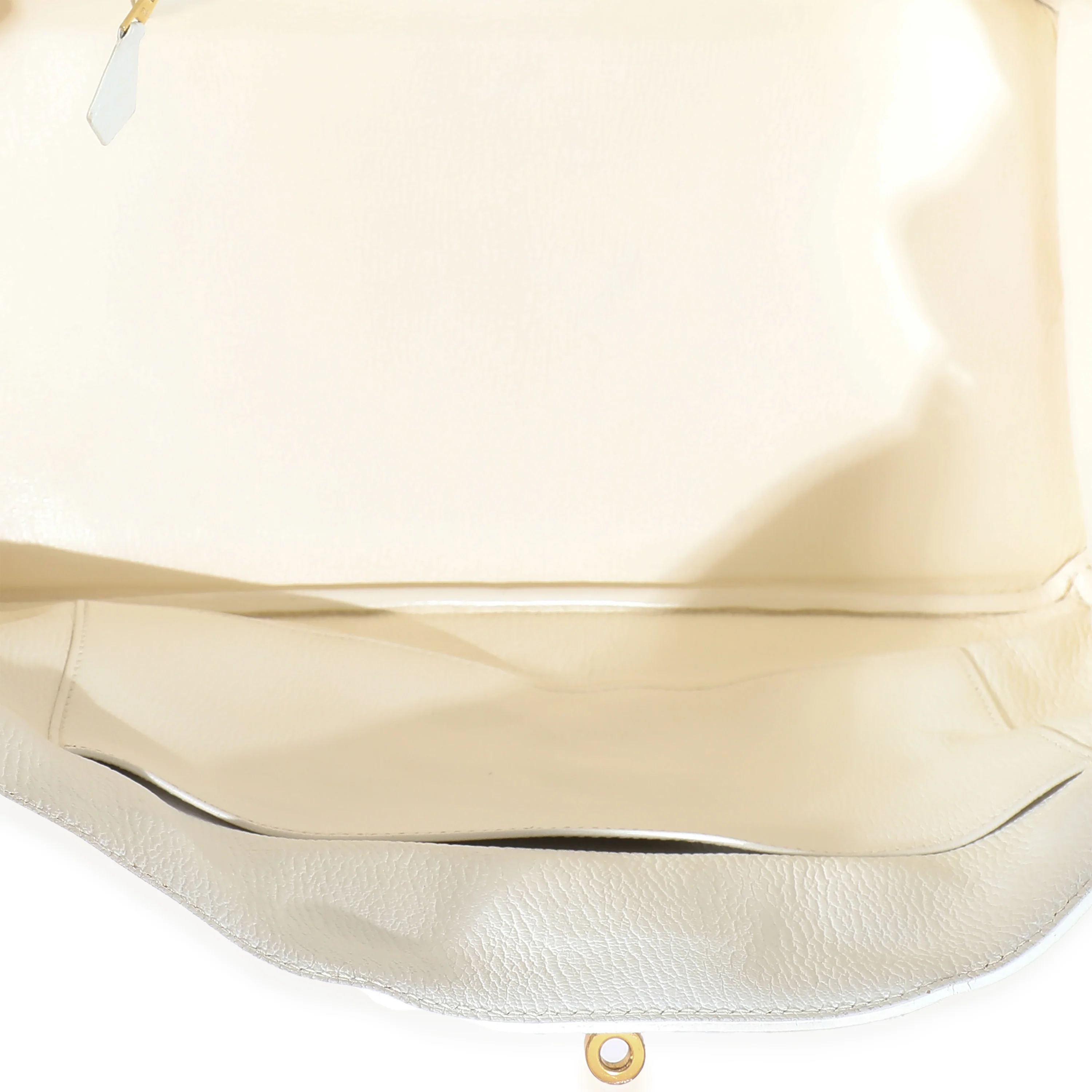 Hermes Blanc Clemence Togo Birkin 35 GHW - Image 8