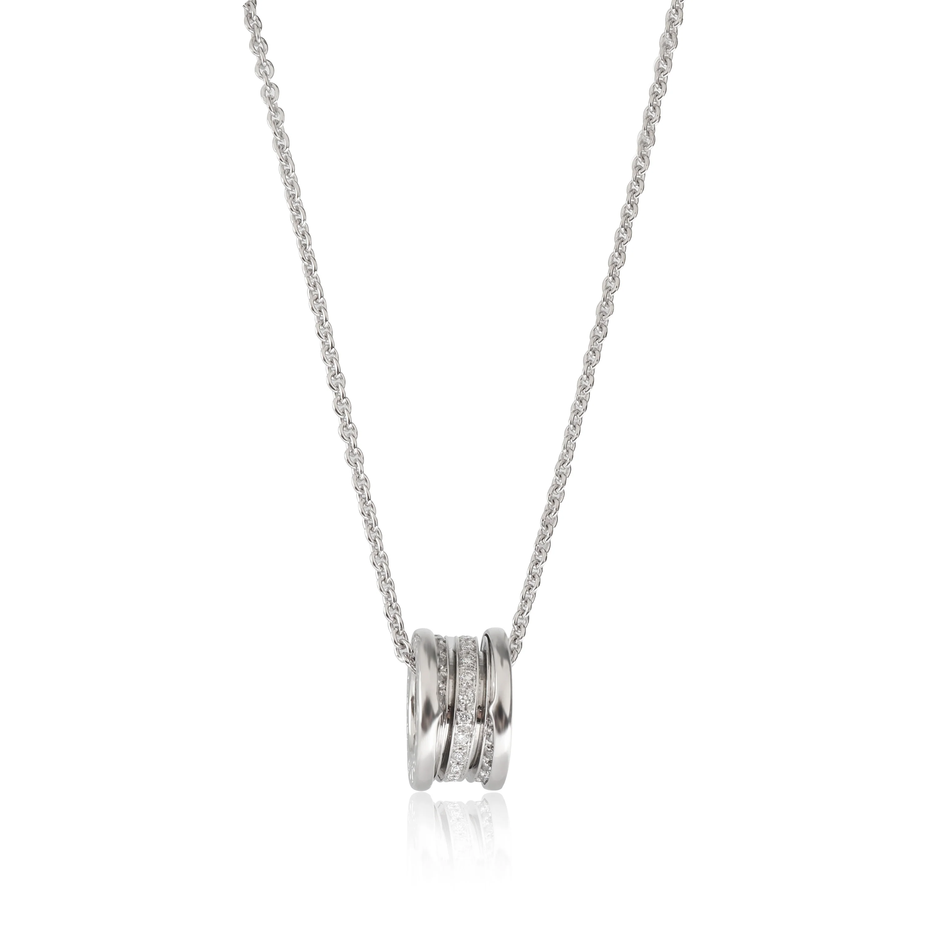 B.zero 1 Diamond Pendant in 18k White Gold