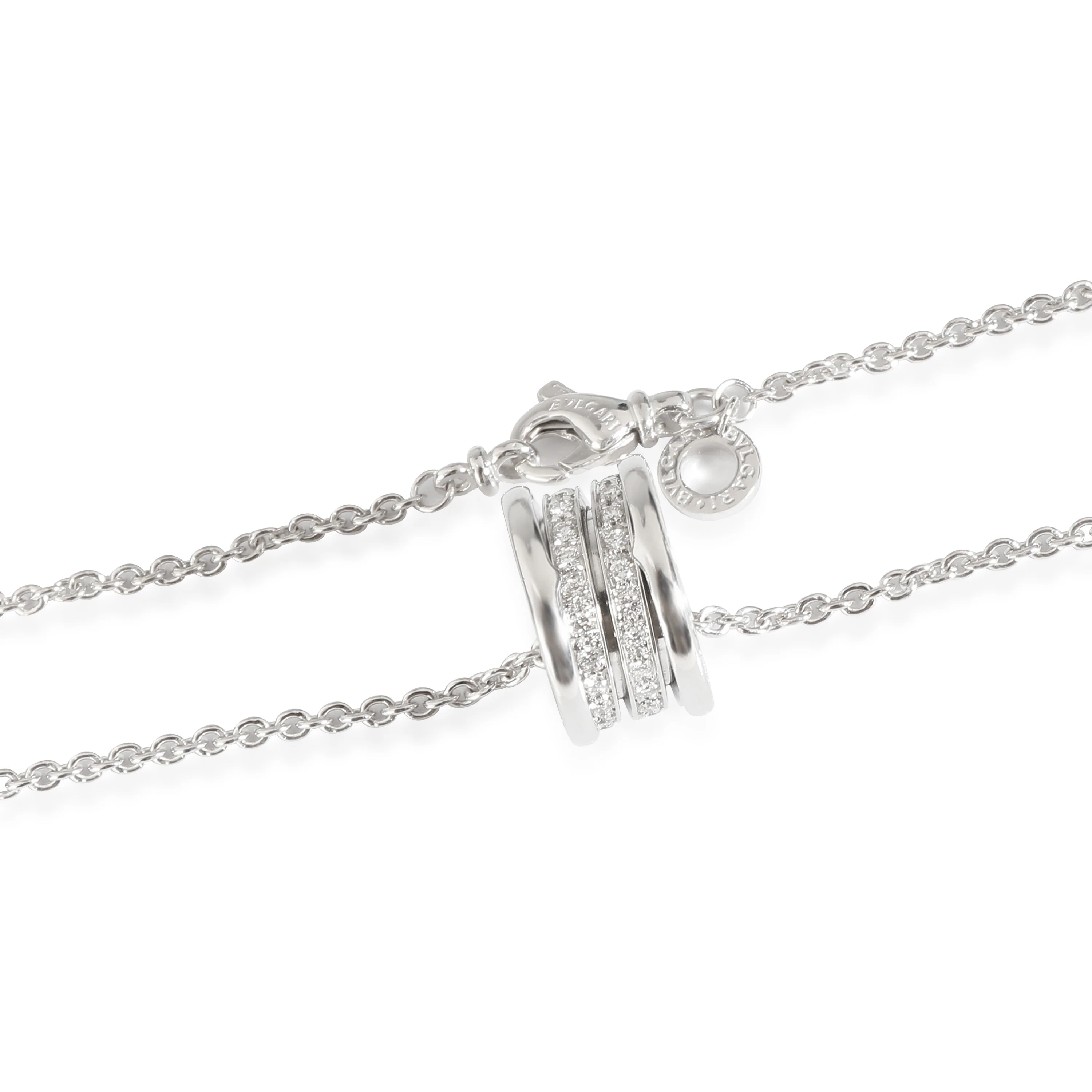 B.zero 1 Diamond Pendant in 18k White Gold - Image 3
