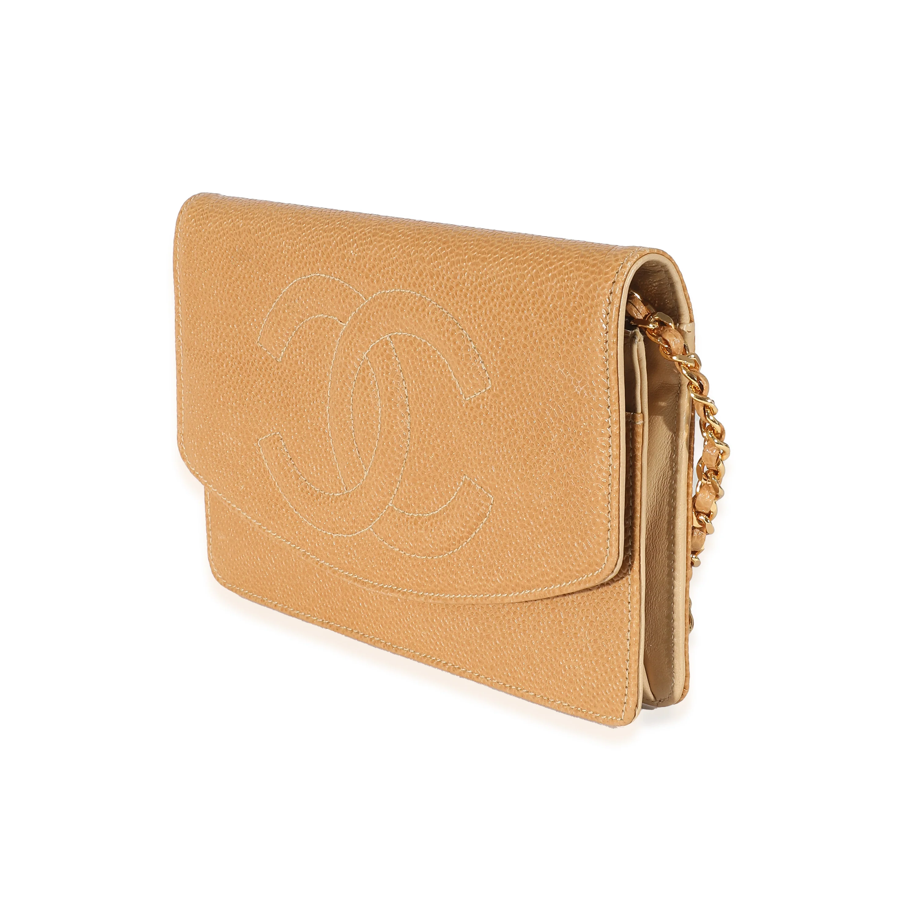 Chanel Brown Caviar Timeless Wallet On Chain - Image 2