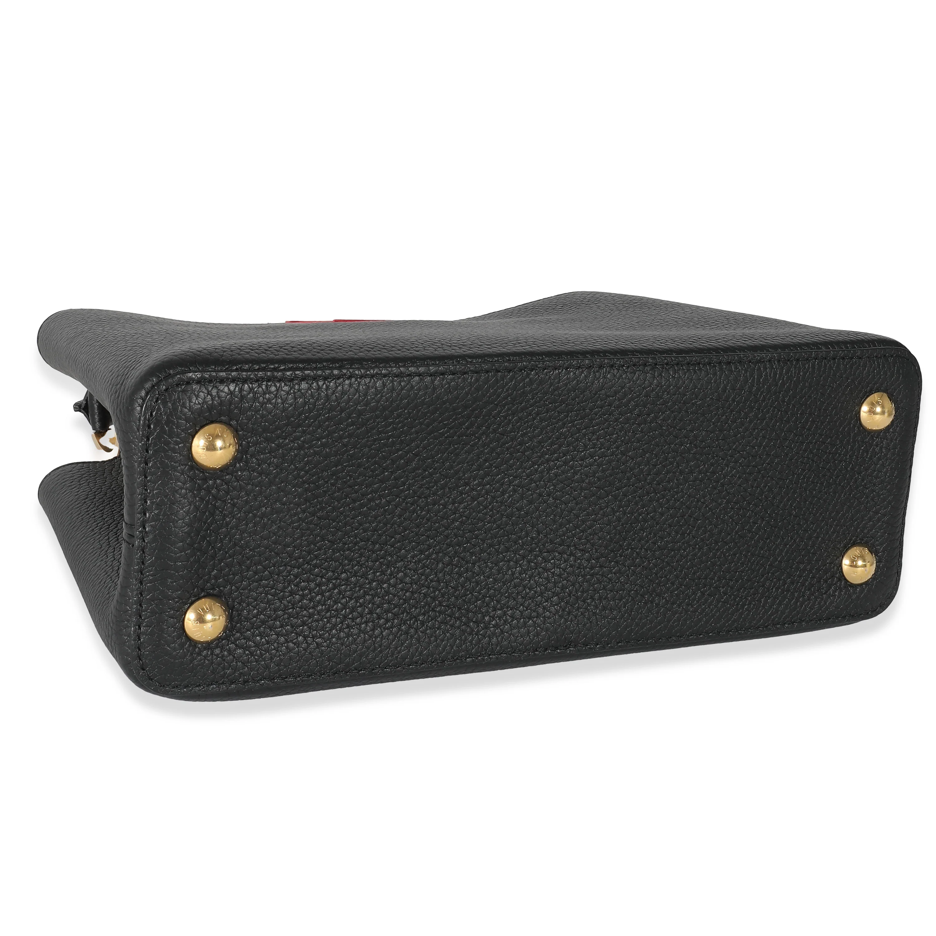 Louis Vuitton Black Rose Berlingot Taurillon Leather Capucines MM - Image 6