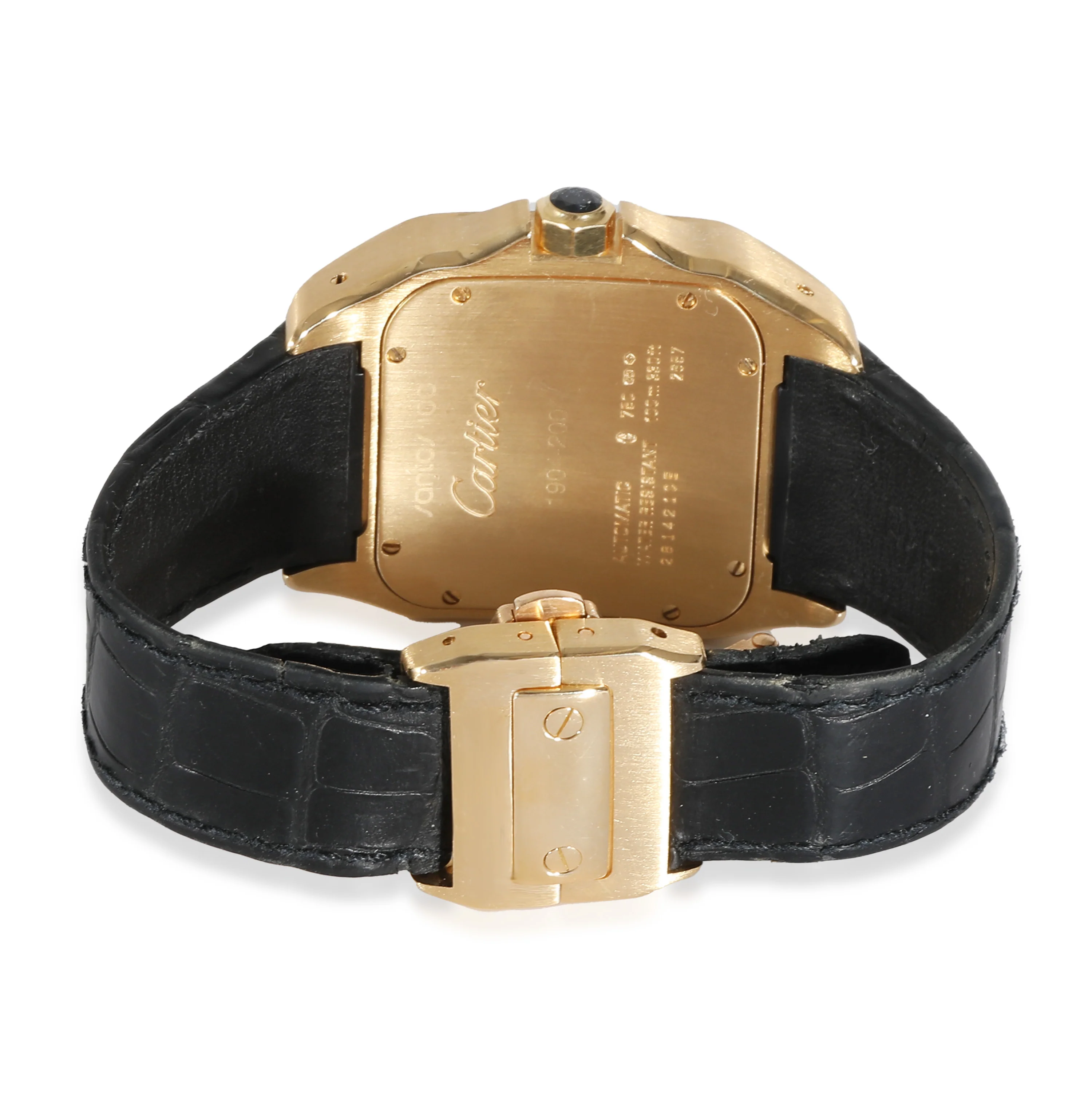 Santos 100 W20071Y1 Mens Watch in 18kt Yellow Gold - Image 4