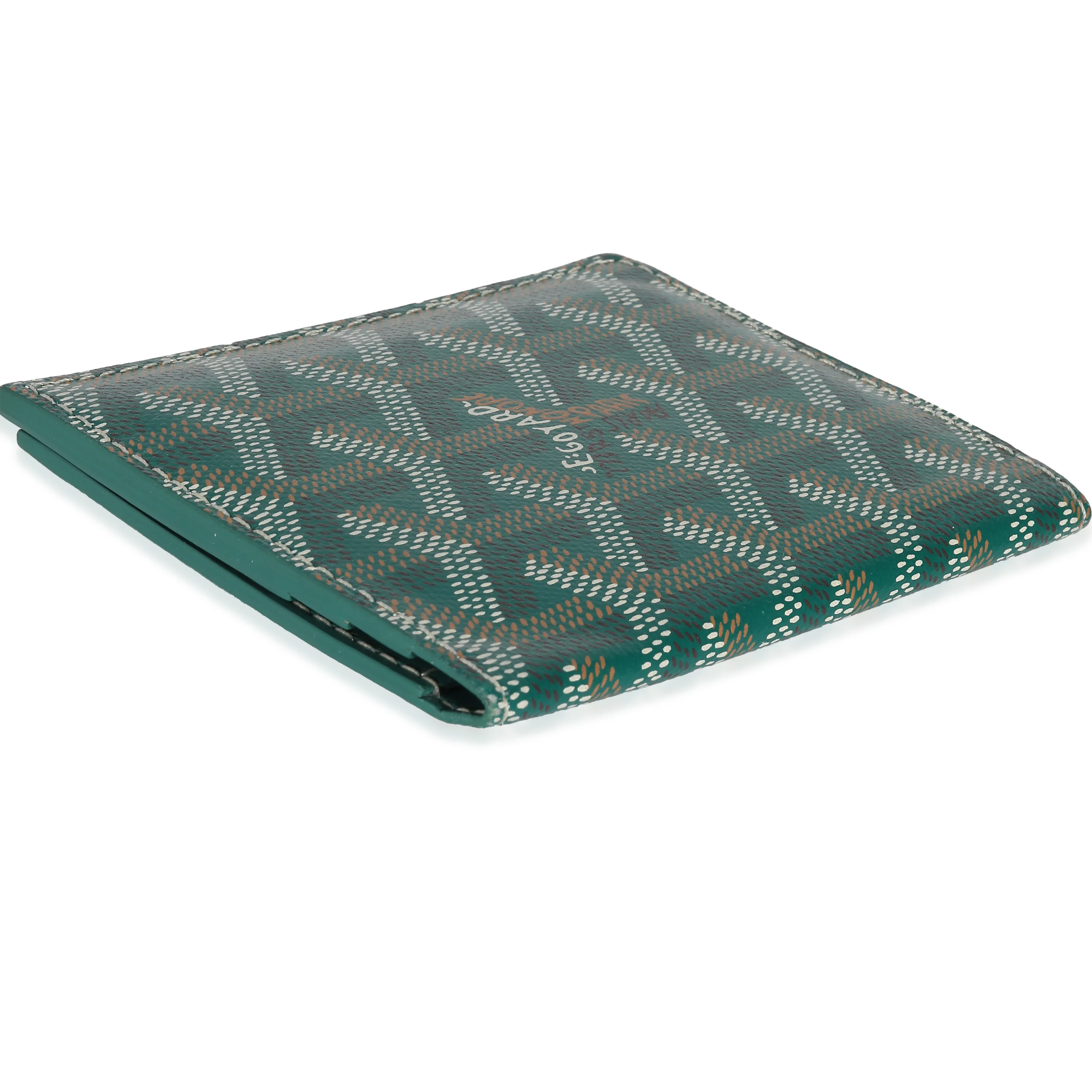 Goyard Green Goyardine Canvas Saint Marc Card Wallet - Image 6