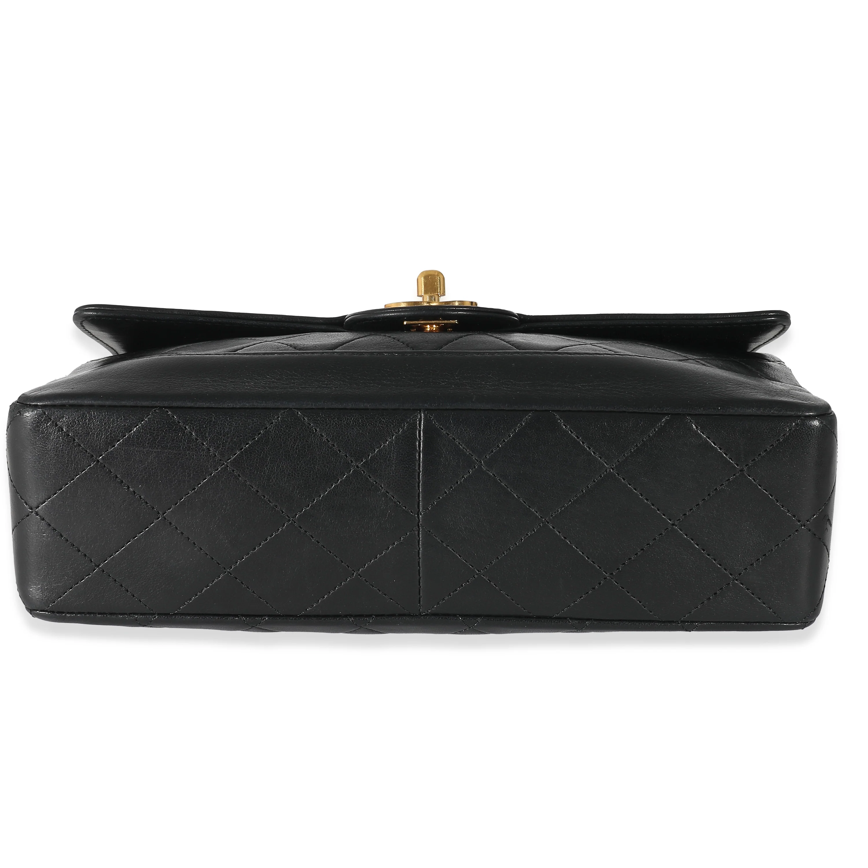 Chanel 24K Black Quilted Lambskin Medium Flap Bag - Image 5