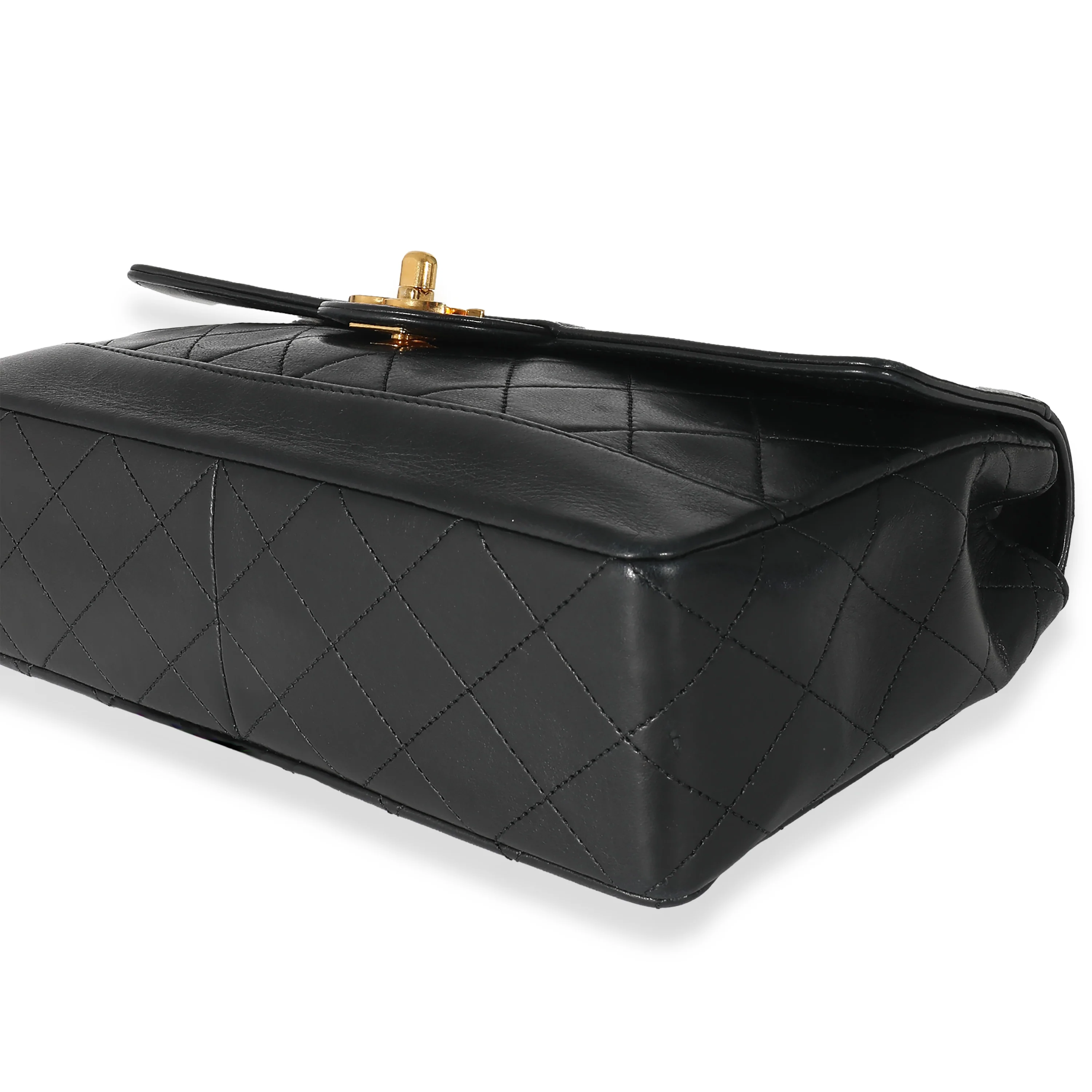 Chanel 24K Black Quilted Lambskin Medium Flap Bag - Image 6