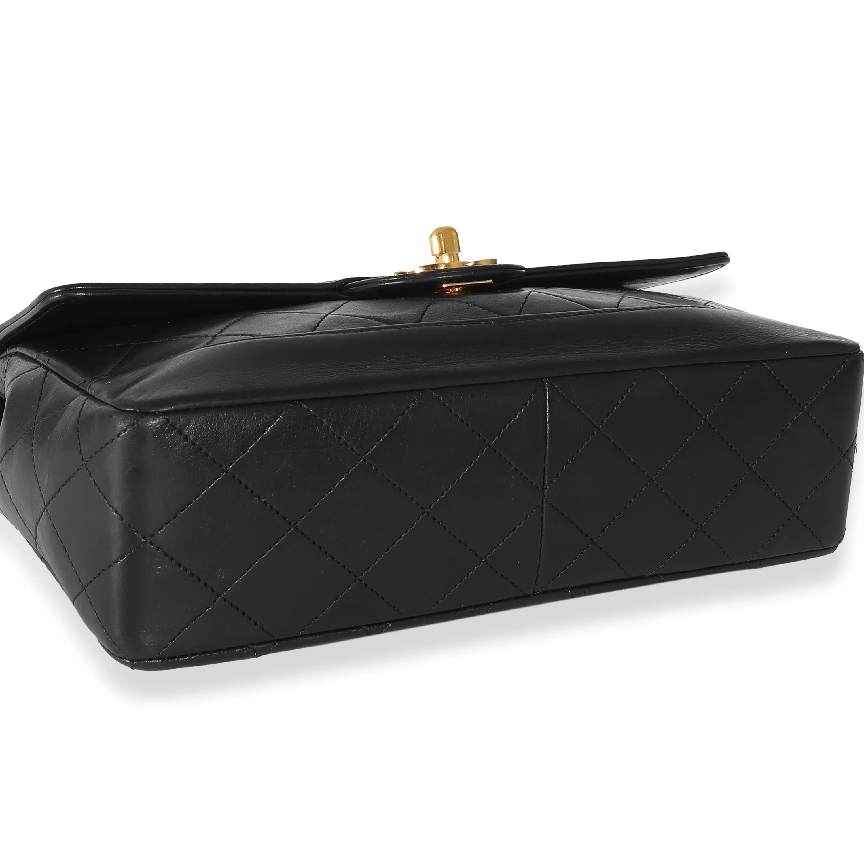 Chanel 24K Black Quilted Lambskin Medium Flap Bag - Image 8