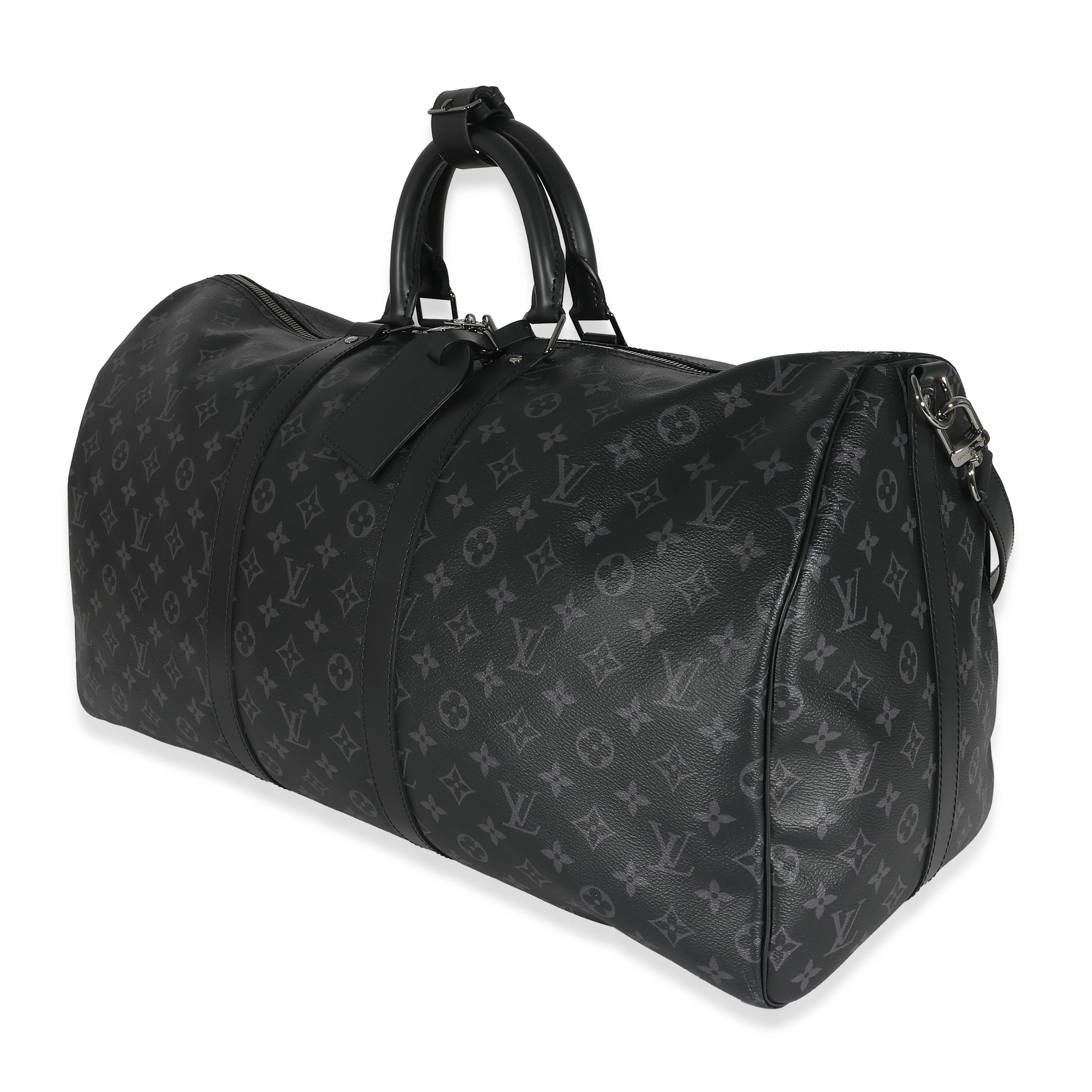 Louis Vuitton Monogram Eclipse Canvas Keepall Bandouliere 55 - Image 2