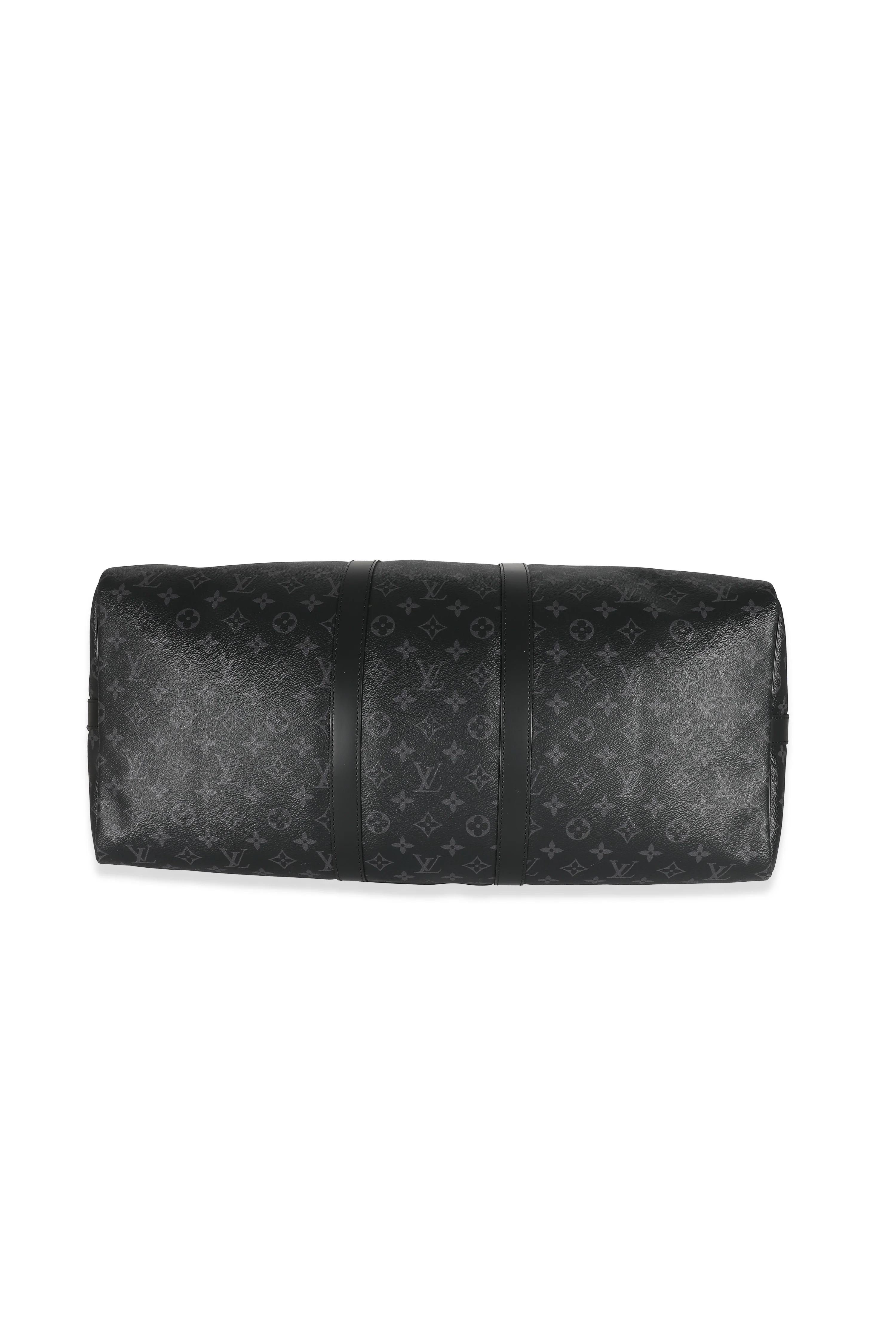 Louis Vuitton Monogram Eclipse Canvas Keepall Bandouliere 55 - Image 5