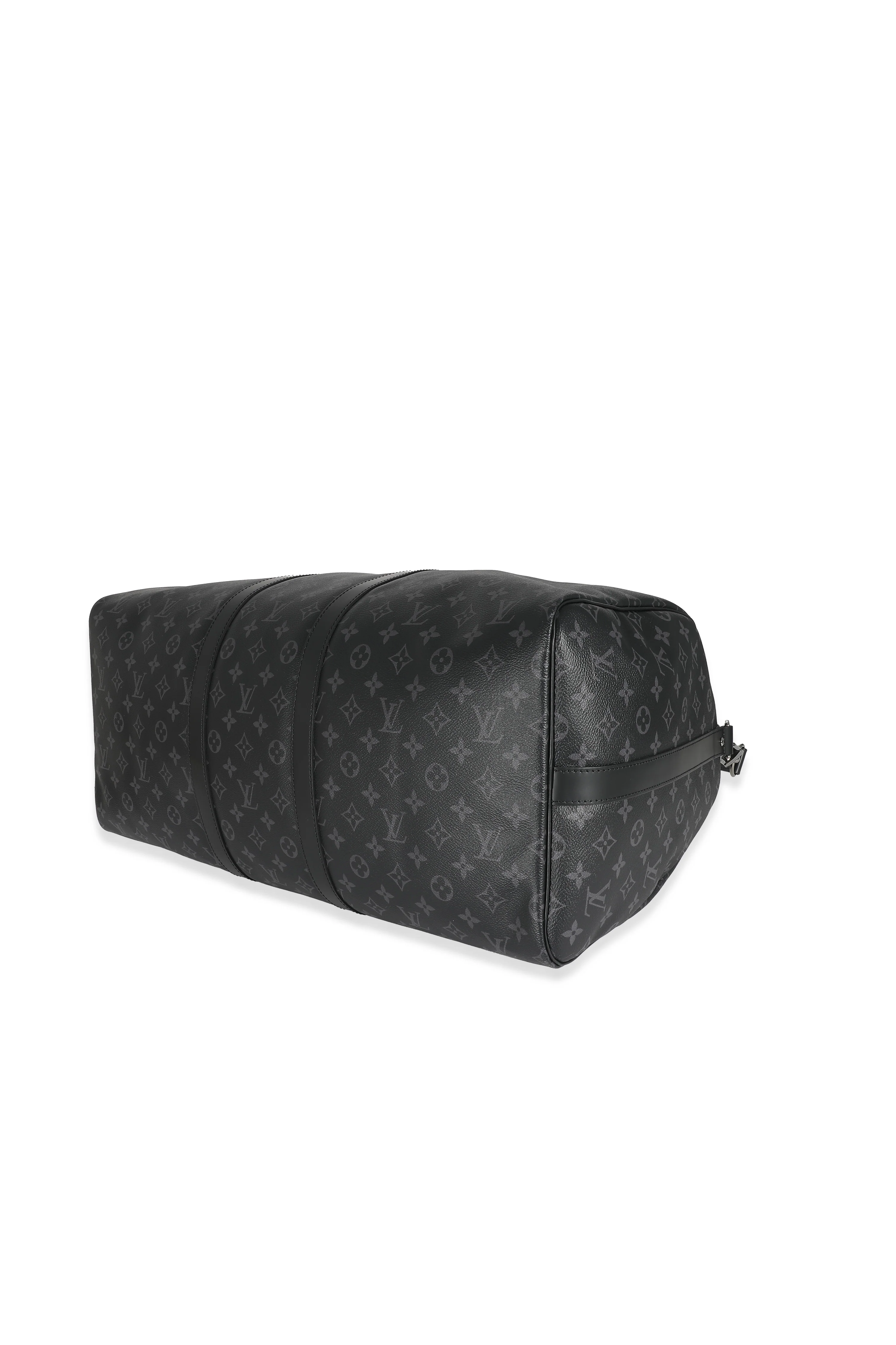 Louis Vuitton Monogram Eclipse Canvas Keepall Bandouliere 55 - Image 6