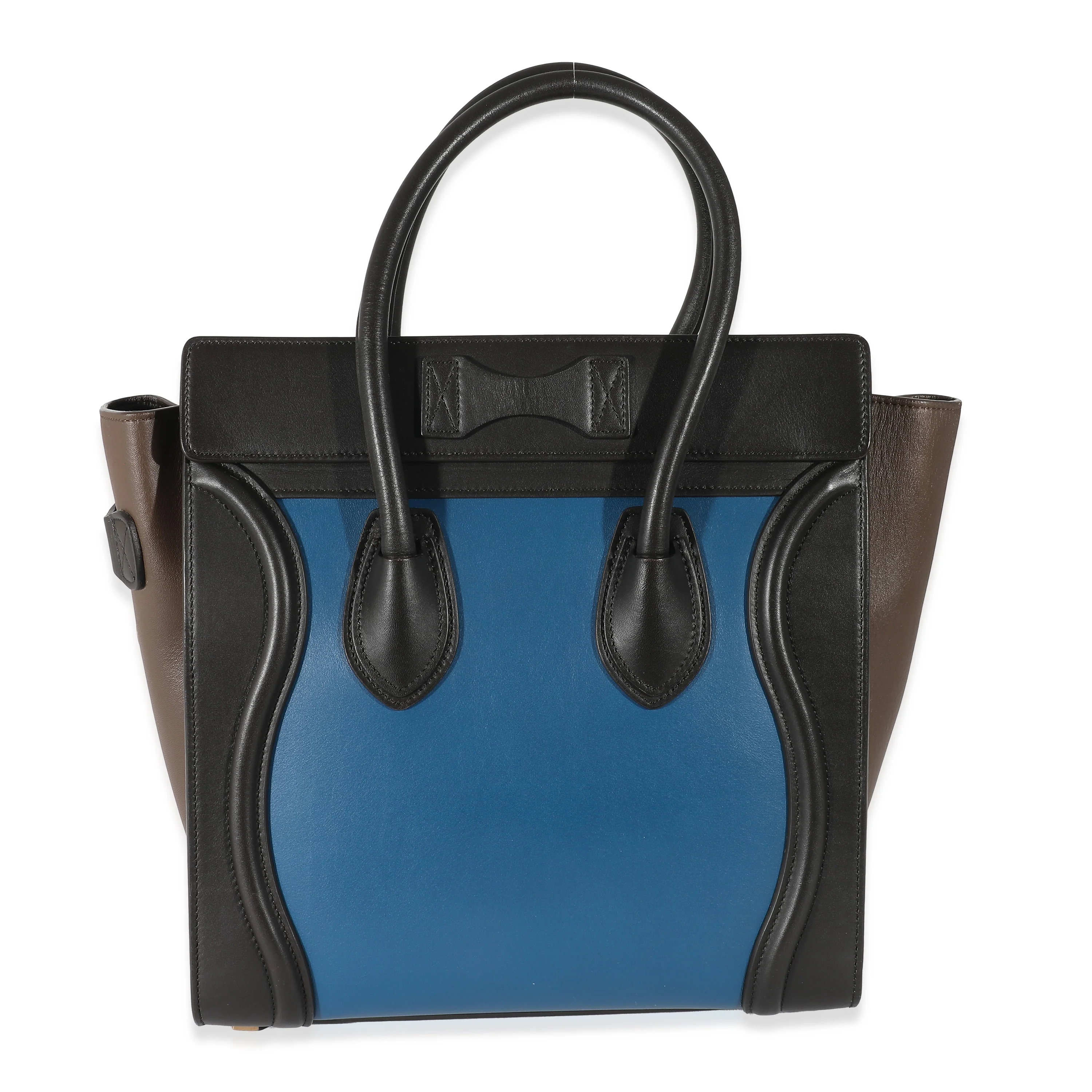 Celine Tri-Color Calfskin Micro Luggage Tote - Image 3