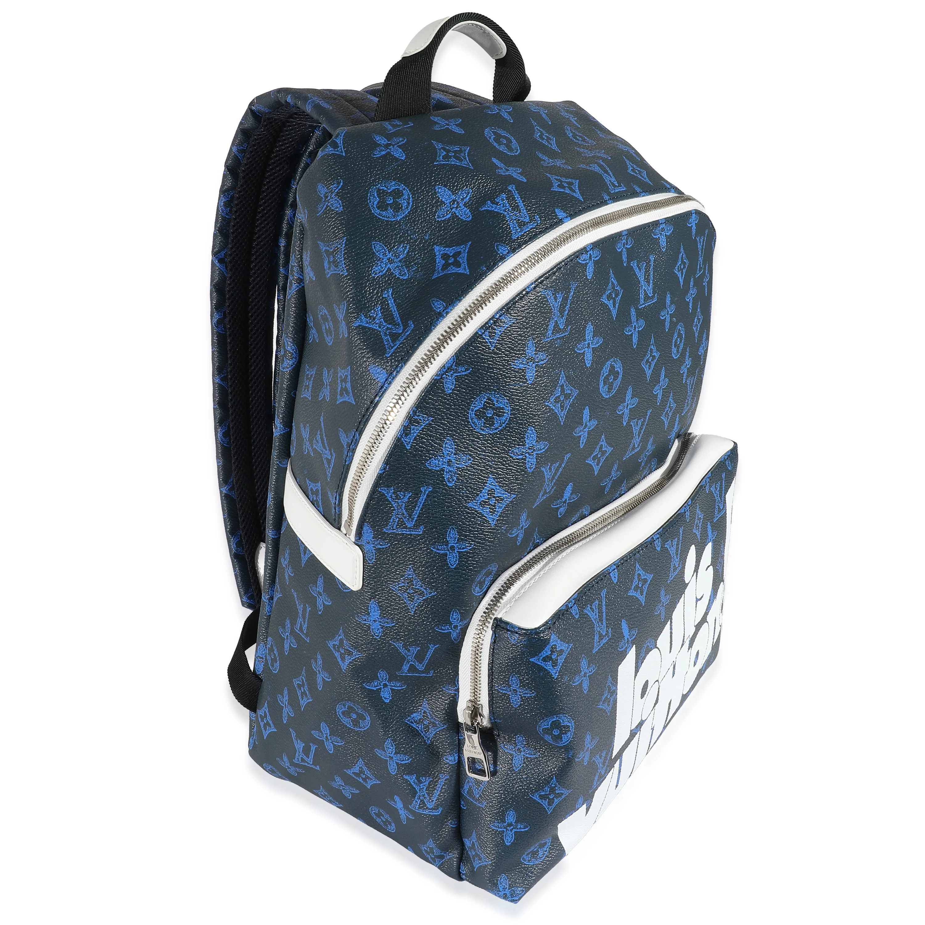 Blue Monogram Canvas Everyday Discovery Backpack - Image 3