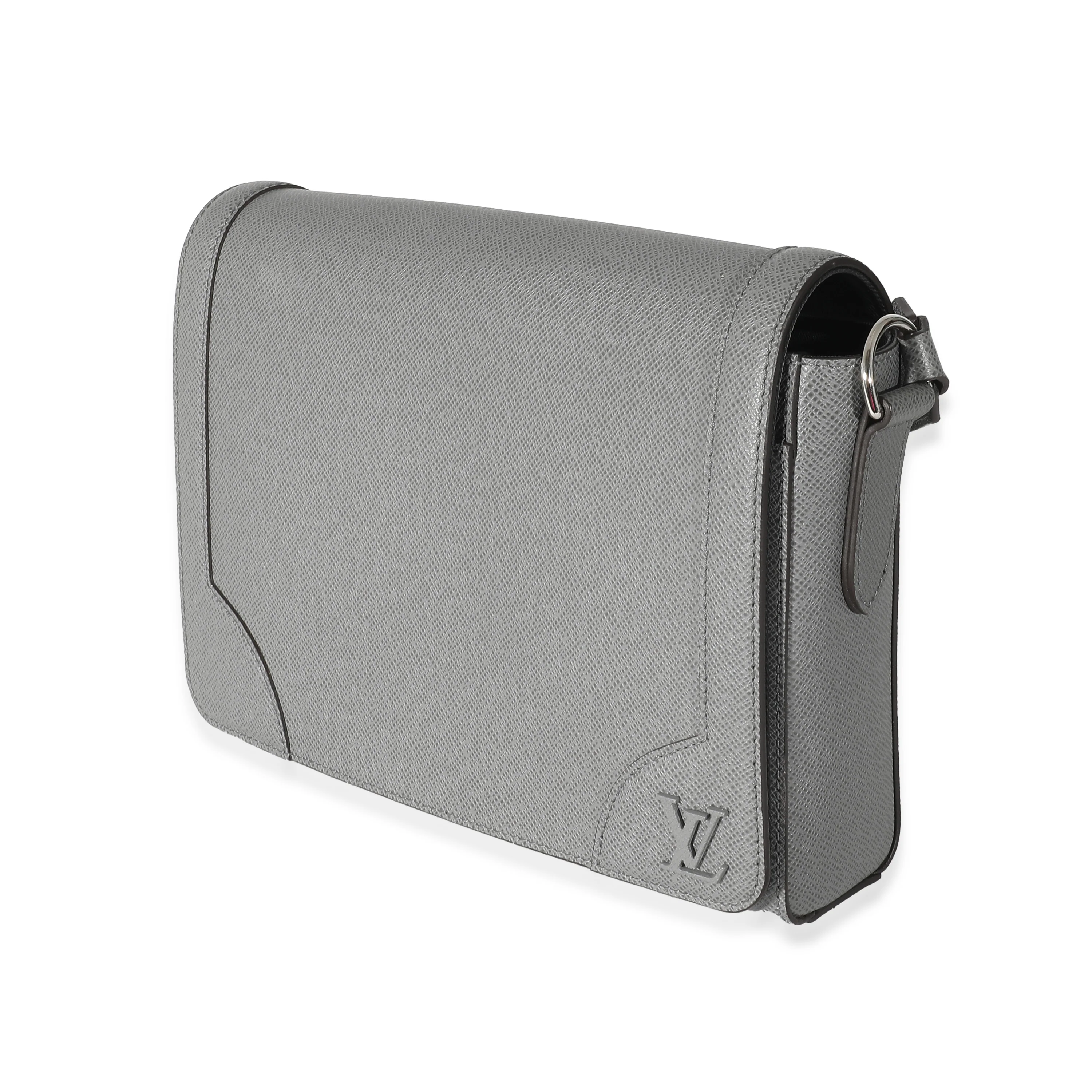 Louis Vuitton Gray Taiga Leather New Flap Messenger - Image 2