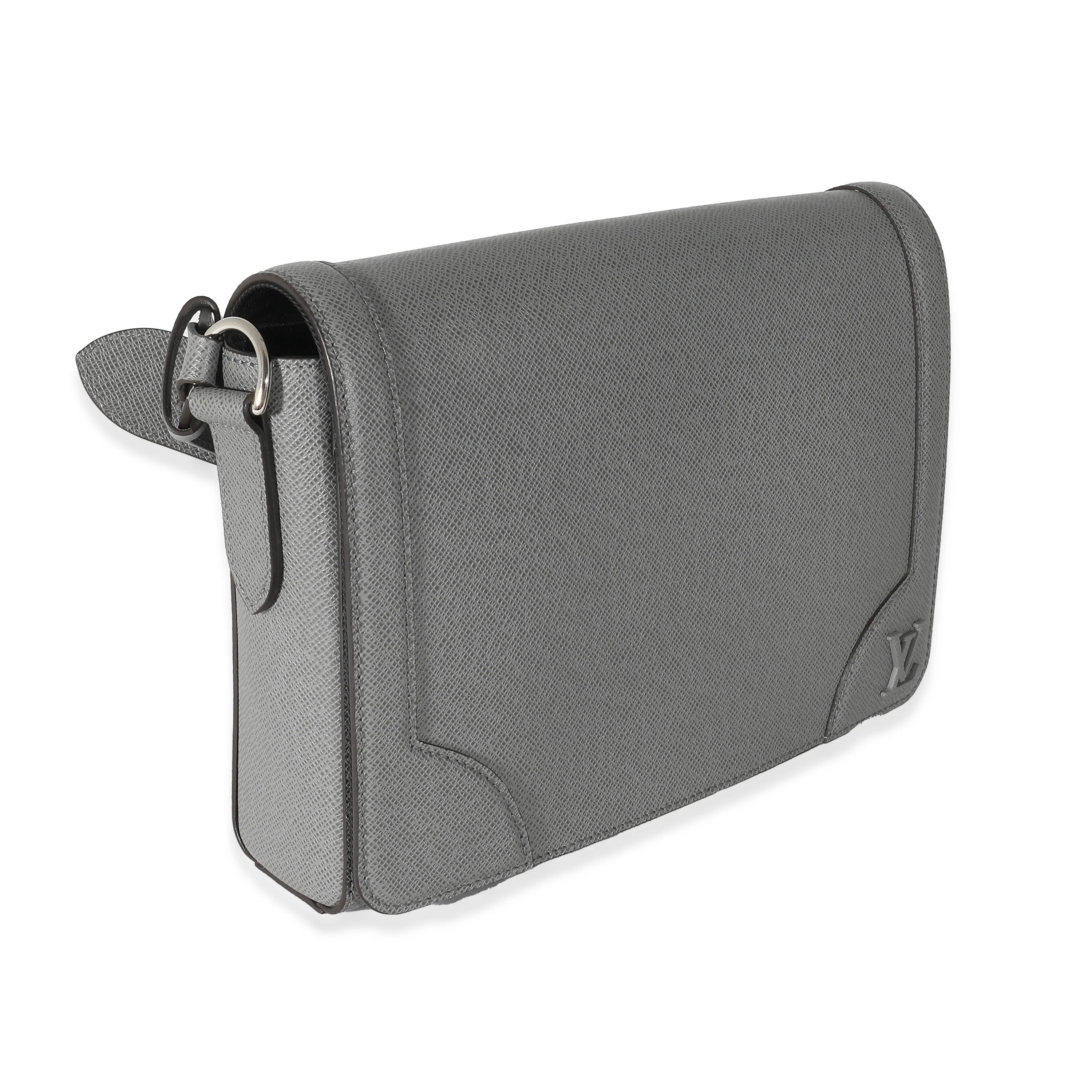 Louis Vuitton Gray Taiga Leather New Flap Messenger - Image 3