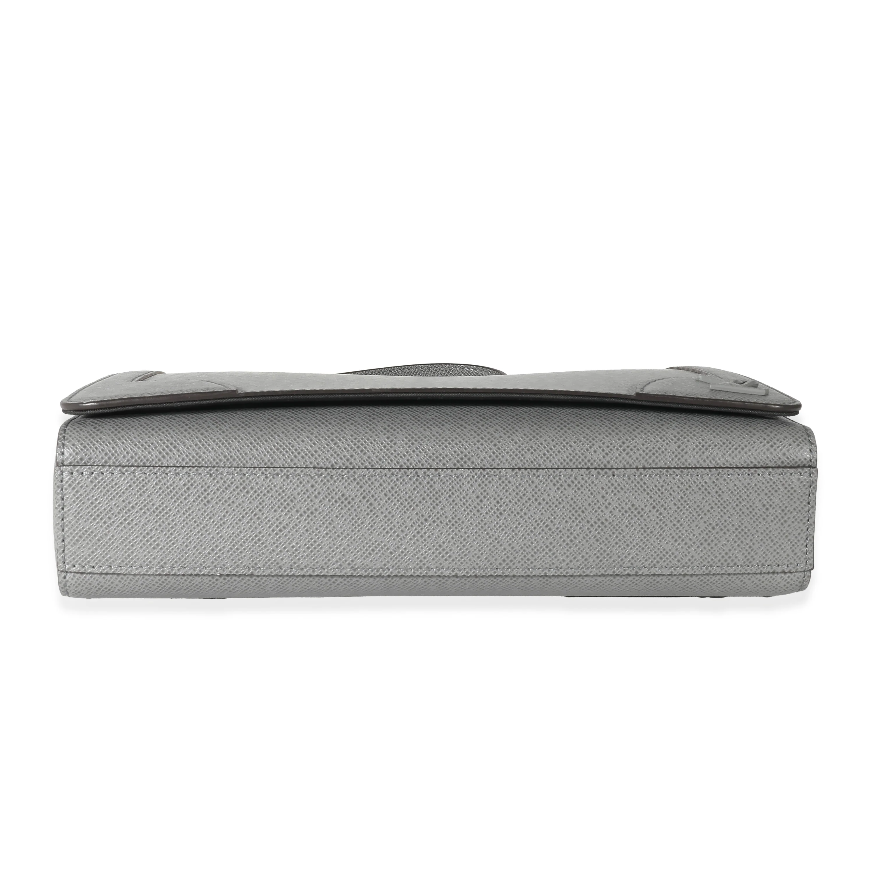 Louis Vuitton Gray Taiga Leather New Flap Messenger - Image 6