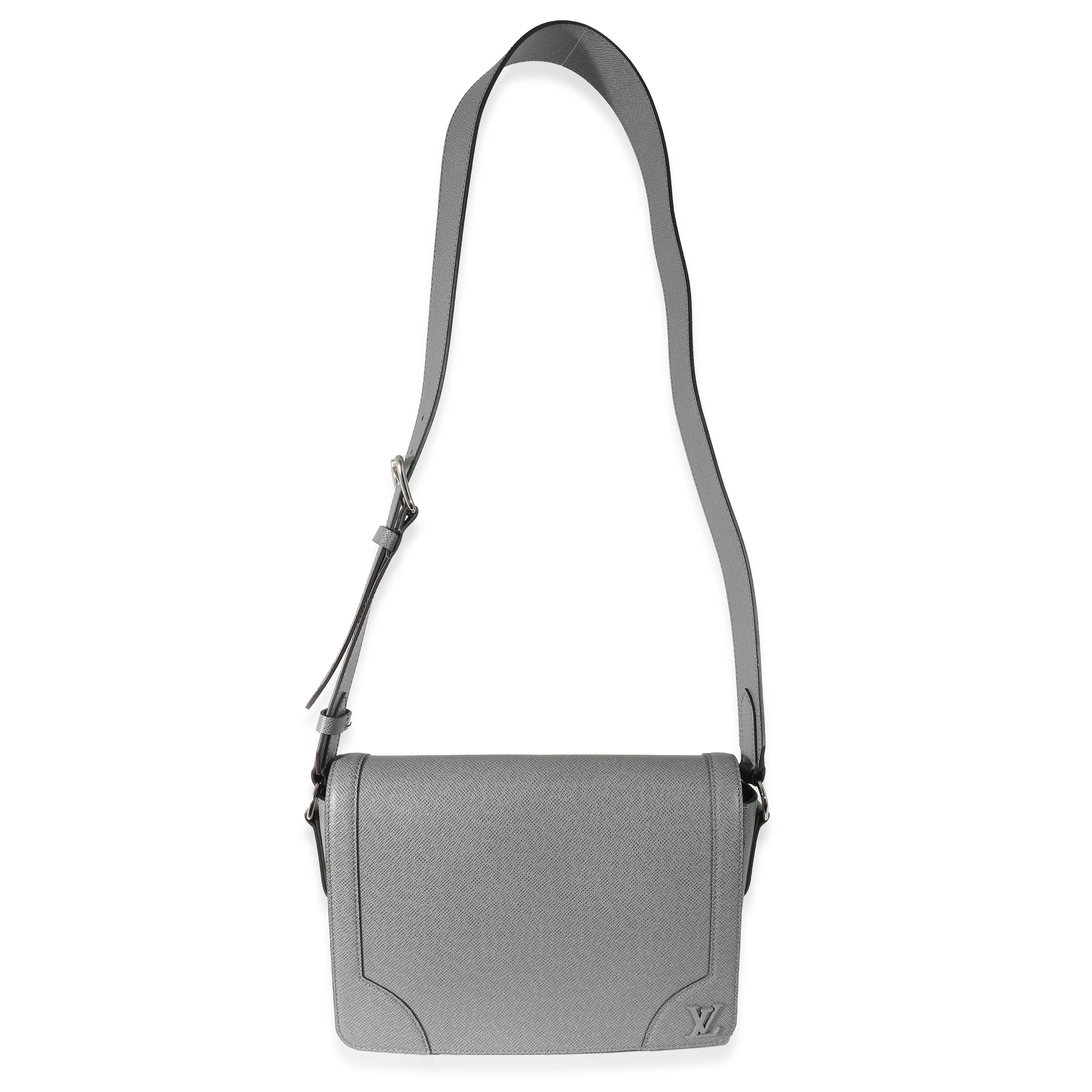Louis Vuitton Gray Taiga Leather New Flap Messenger - Image 7
