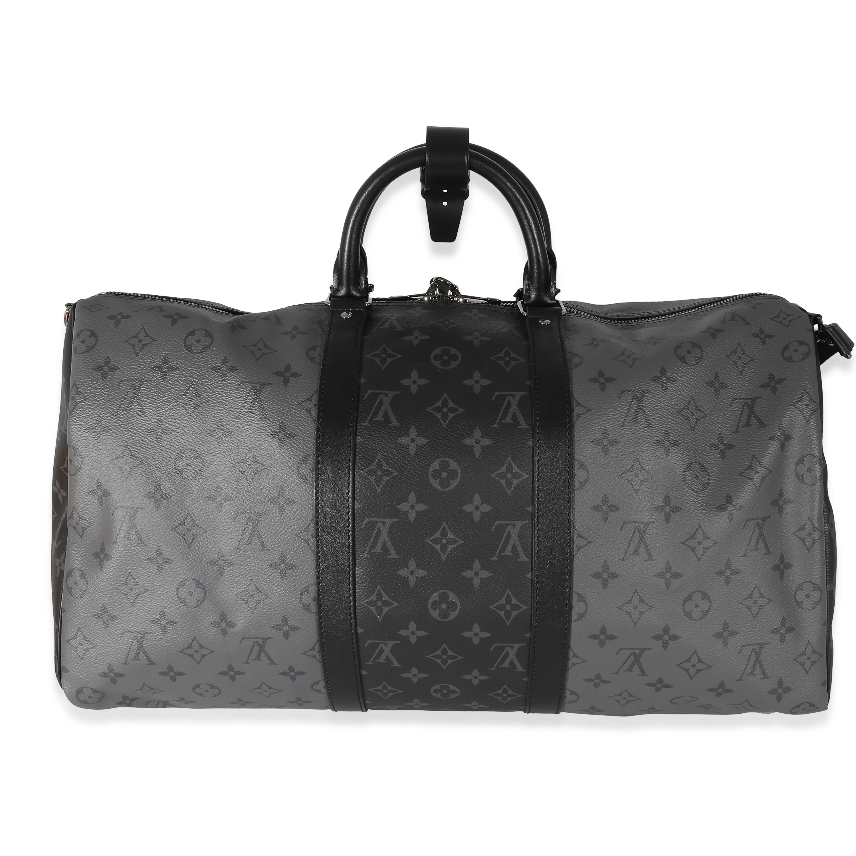 Louis Vuitton Reverse Monogram Eclipse Canvas Keepall Bandouliere 50 - Image 6
