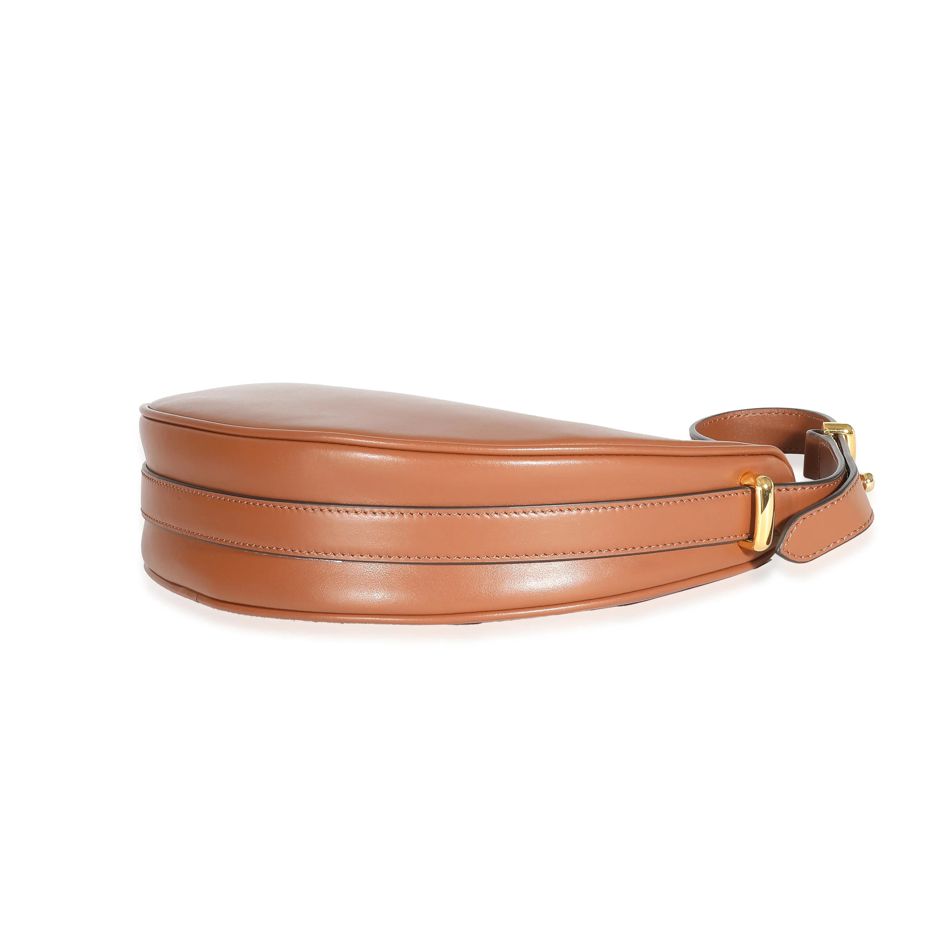Prada Cognac Nappa Leather Arqué Shoulder Bag - Image 6