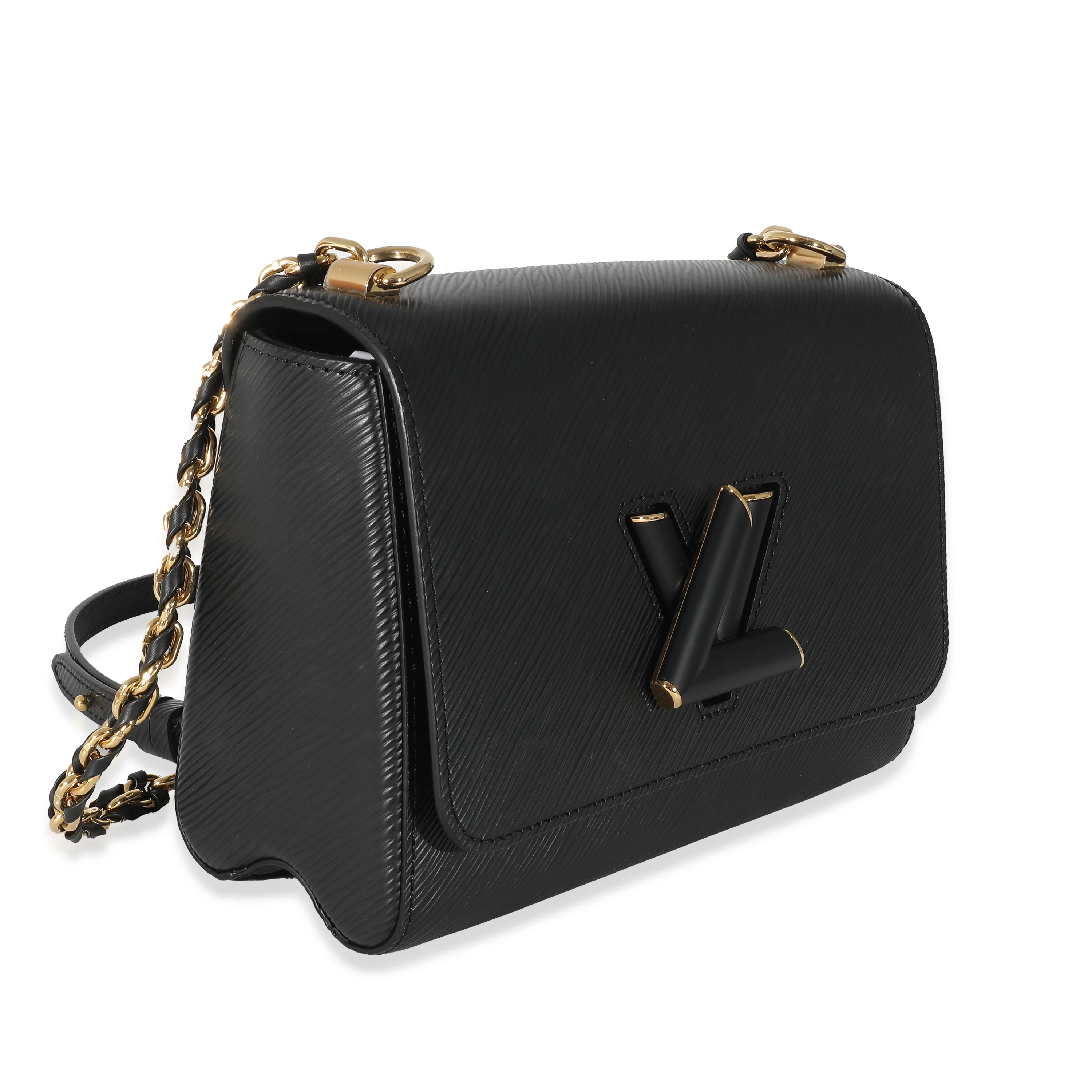 Louis Vuitton Gold Matte Black Epi Twist MM - Image 3