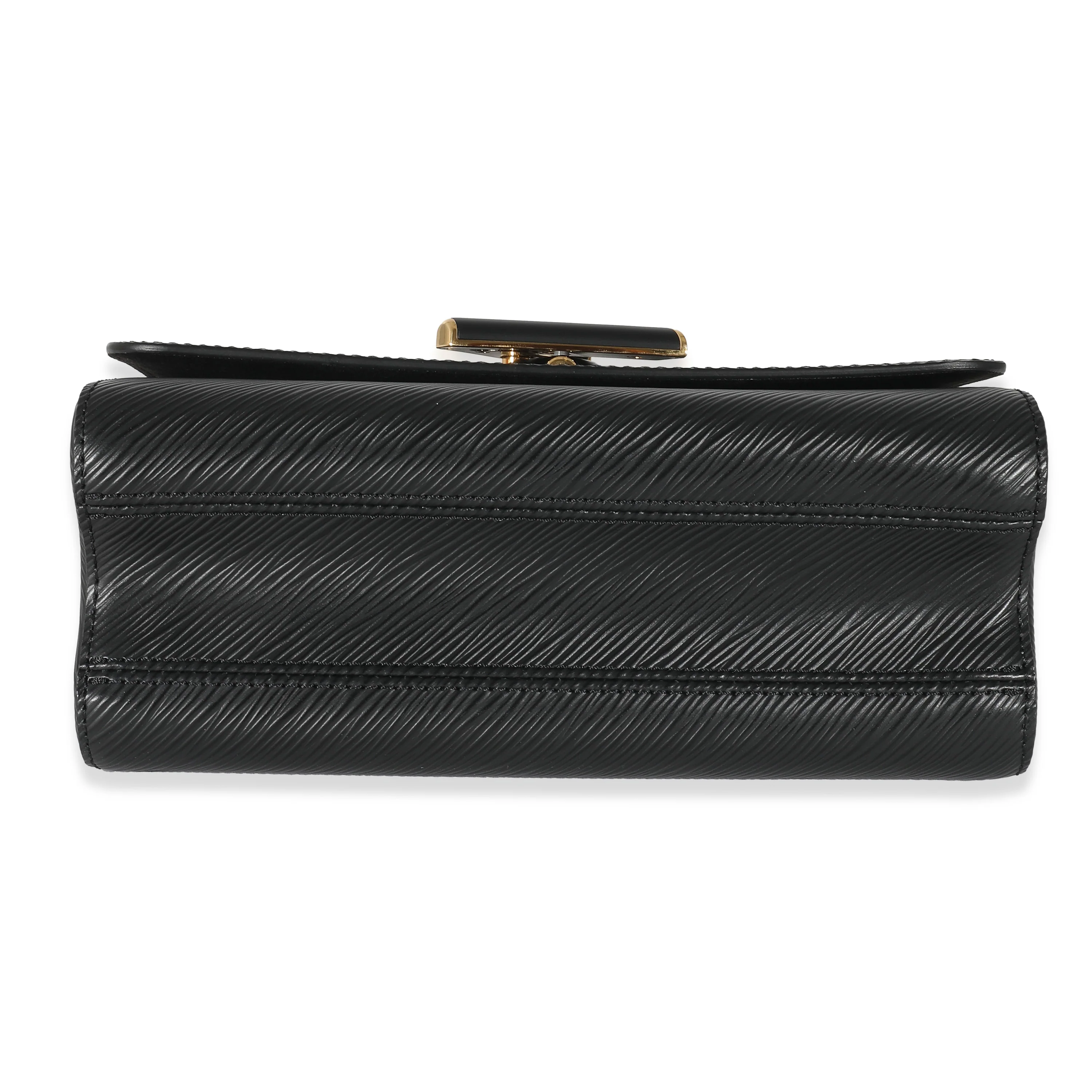 Louis Vuitton Gold Matte Black Epi Twist MM - Image 6