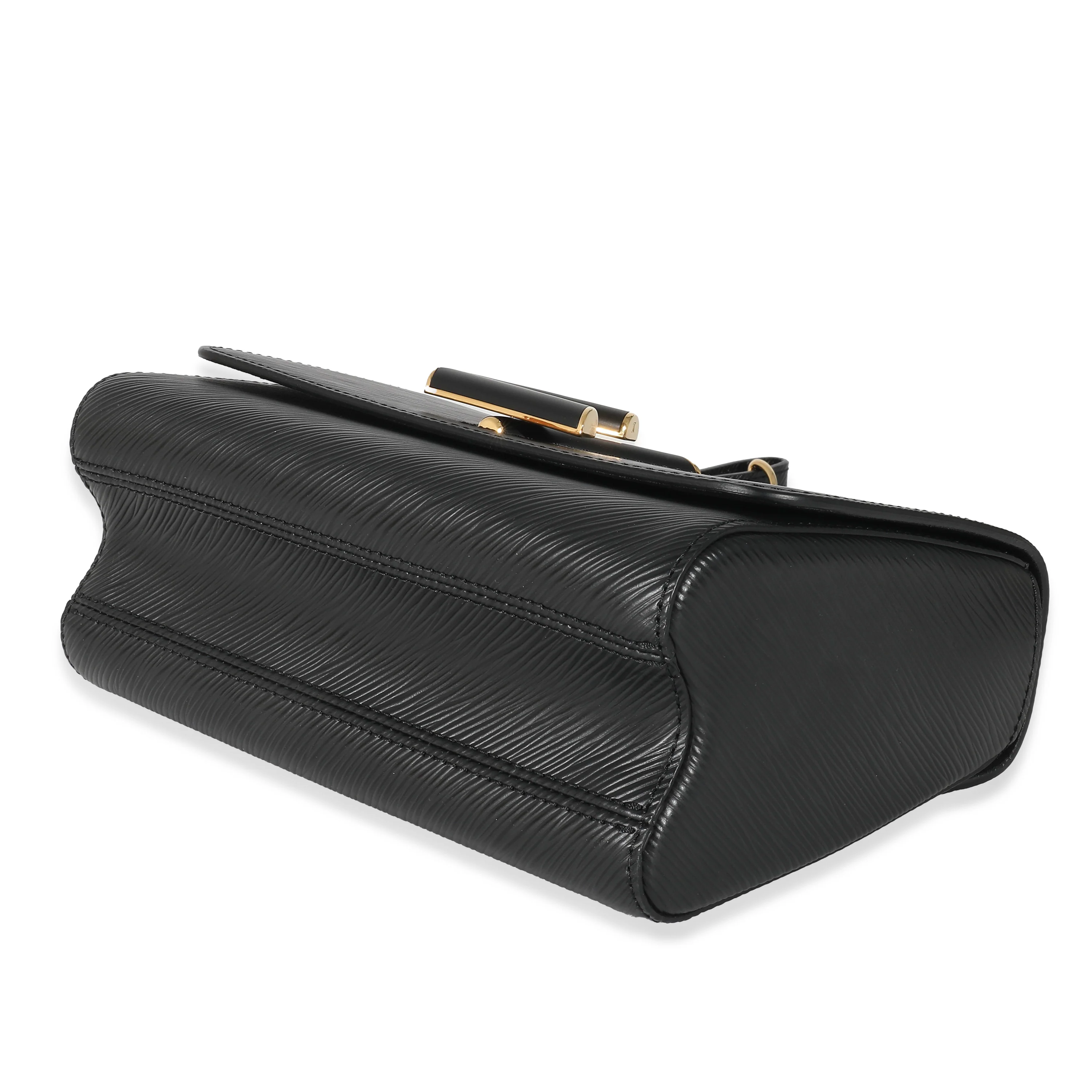 Louis Vuitton Gold Matte Black Epi Twist MM - Image 7