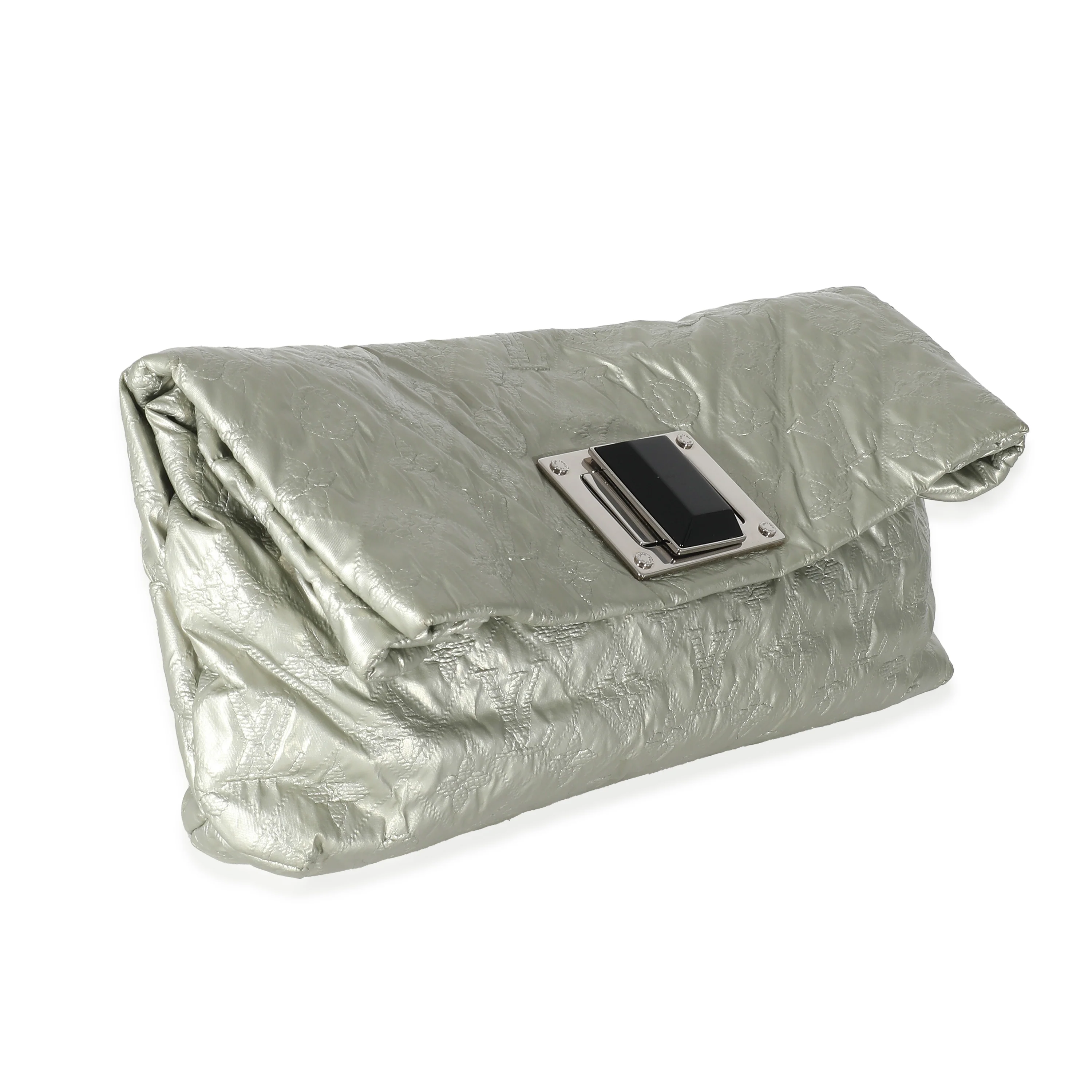 Louis Vuitton Silver Monogram Jacquard Altair Clutch - Image 3