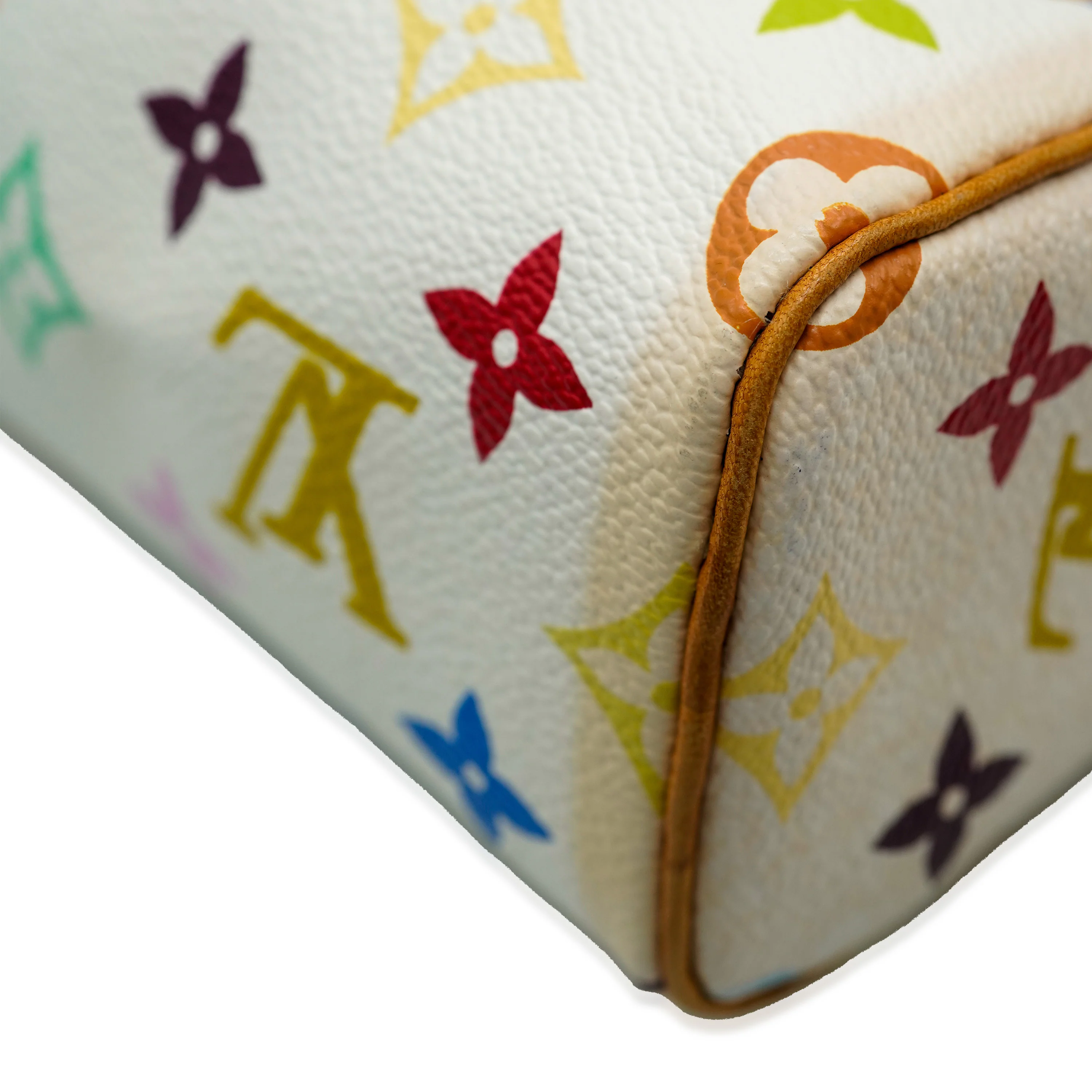 Louis Vuitton x Murakami White Monogram Multicolore Canvas Mini Sac HL Speedy - Image 8