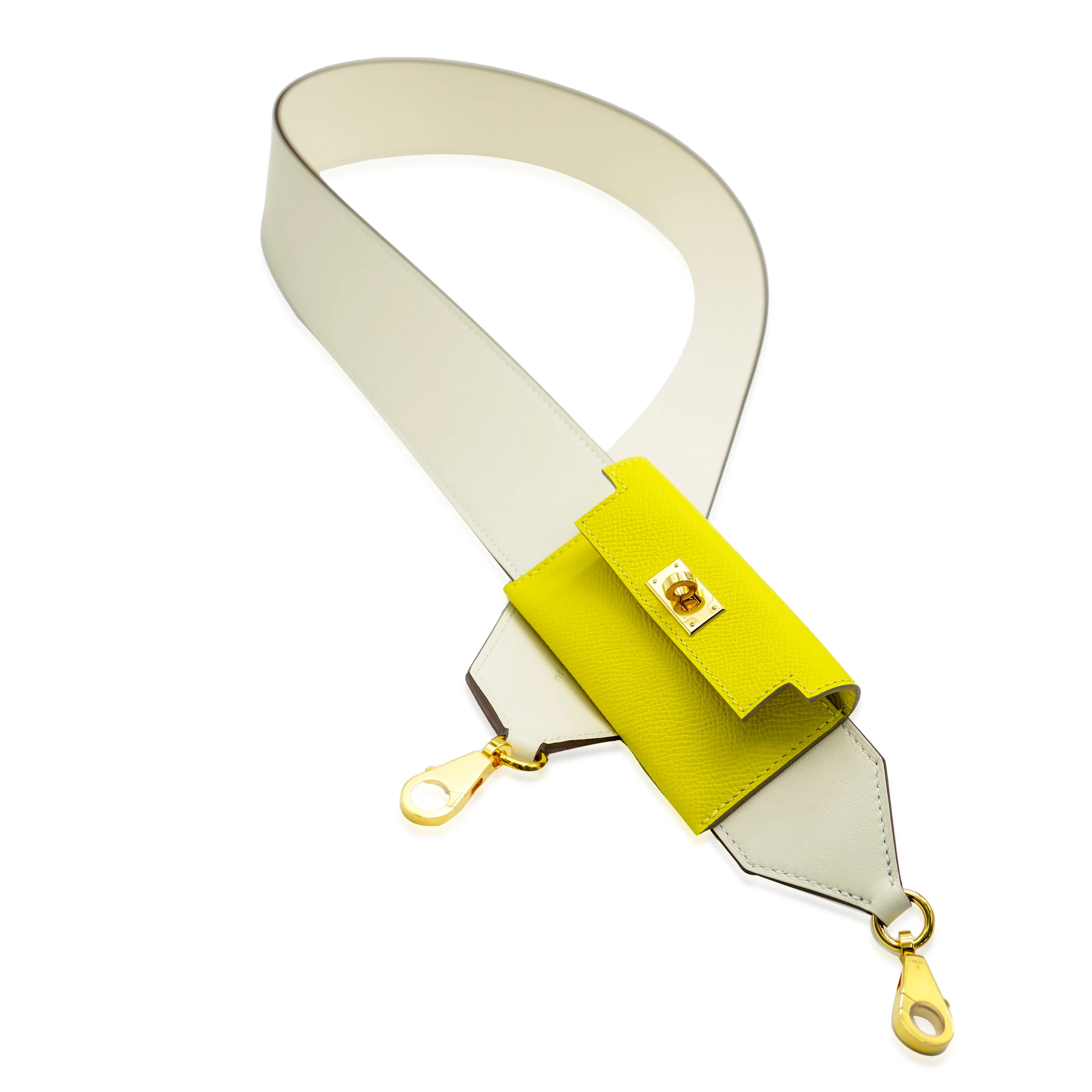 Hermès Nata Lime Epsom Swift Kelly Pocket Strap GHW - Image 4