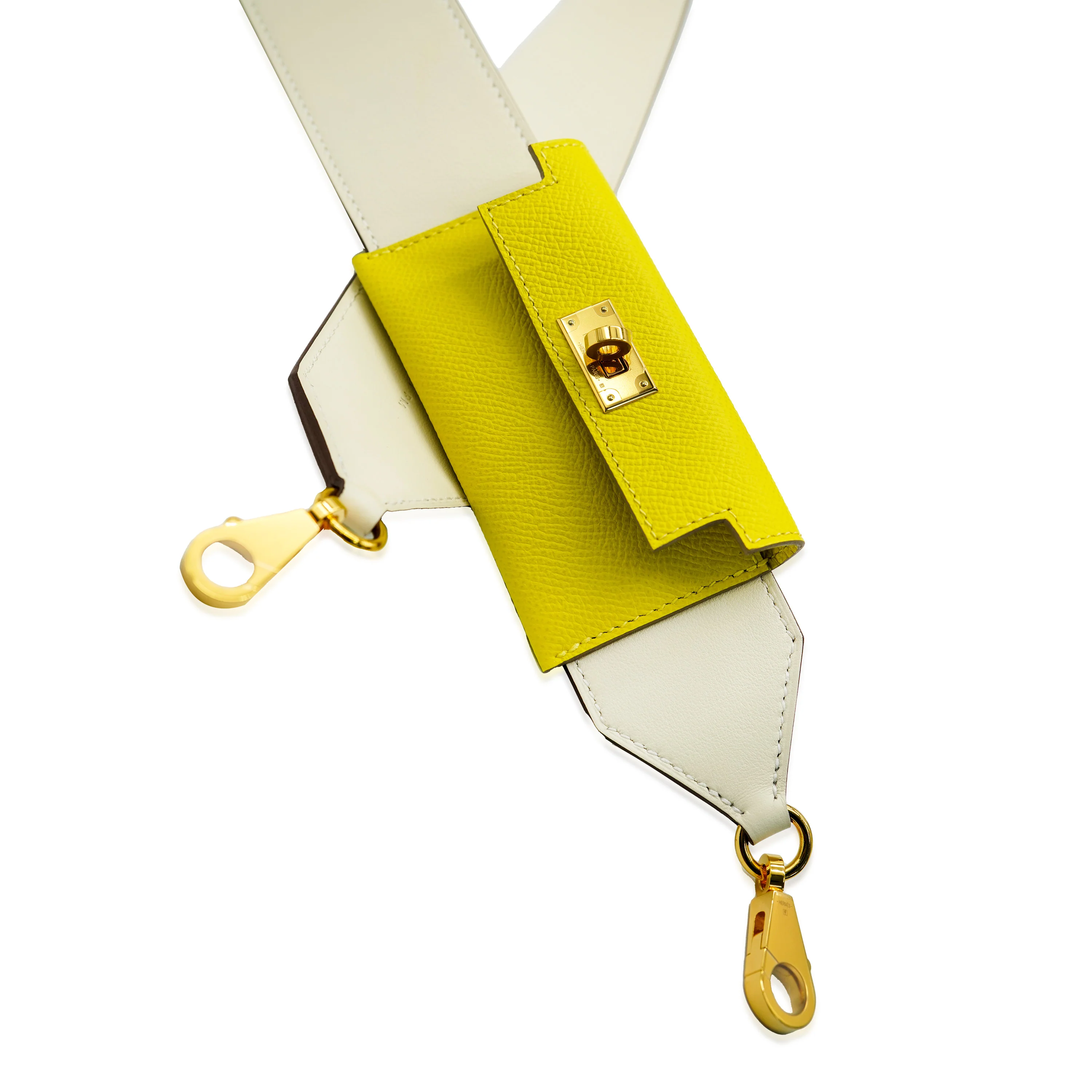 Hermès Nata Lime Epsom Swift Kelly Pocket Strap GHW - Image 7