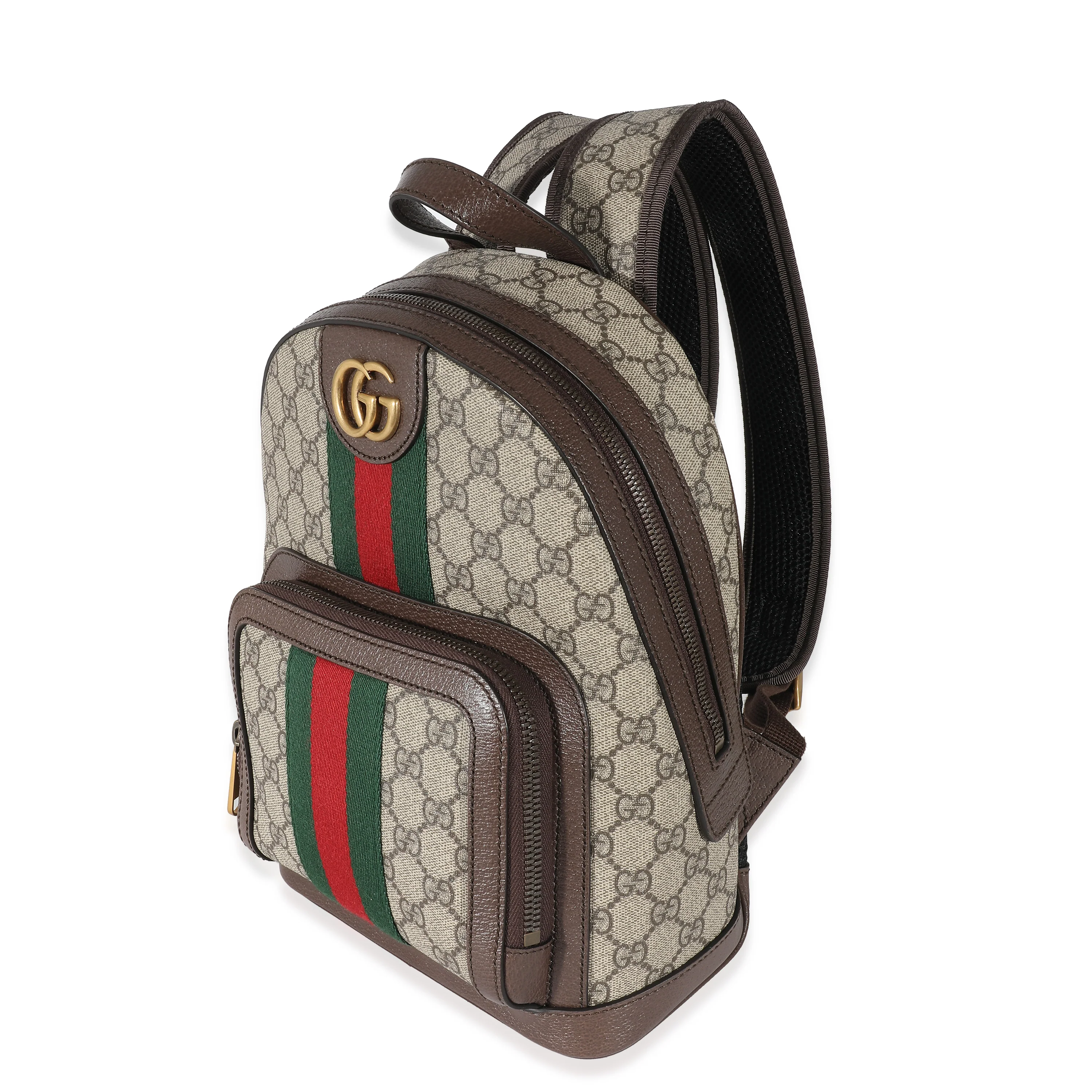 Gucci Beige GG Supreme Small Ophidia Backpack - Image 2