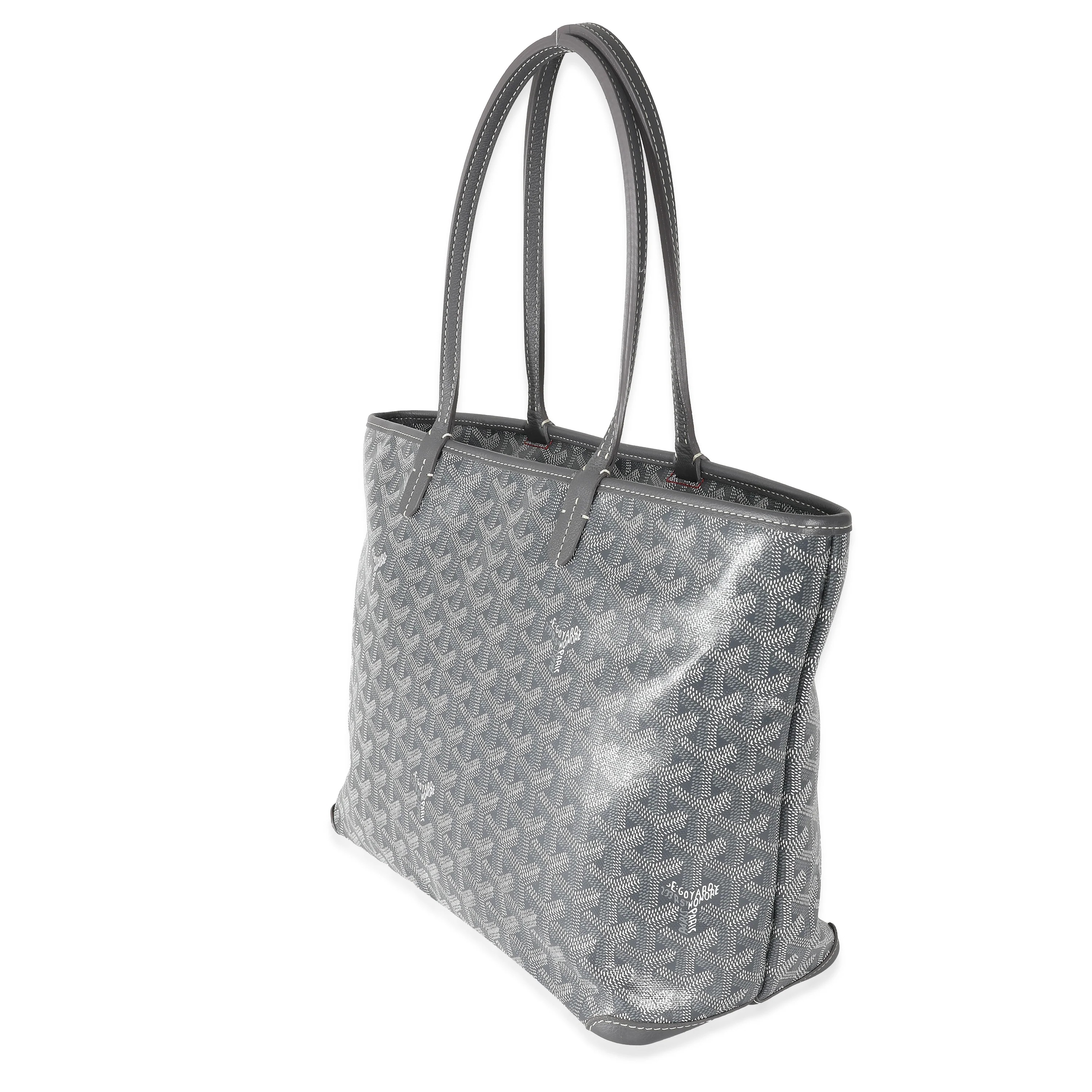 Goyard Grey Goyardine Canvas Artois PM - Image 3