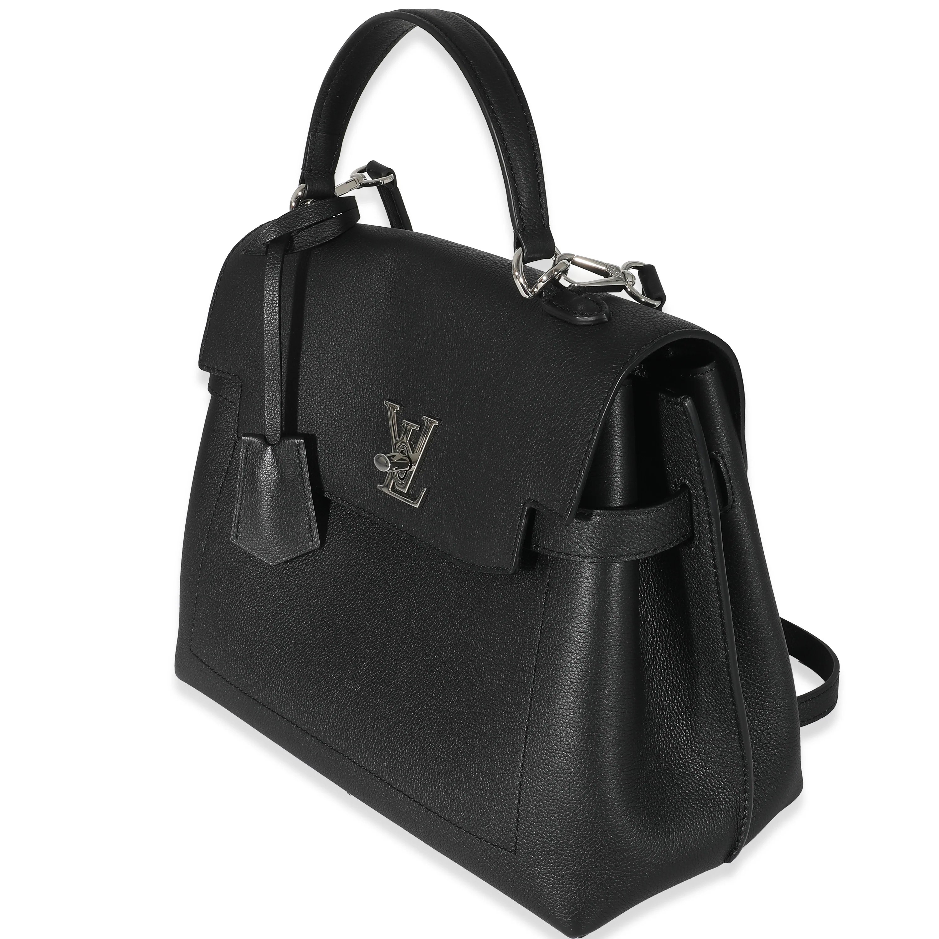 Louis Vuitton Black Grained Calfskin Lockme Ever MM - Image 2