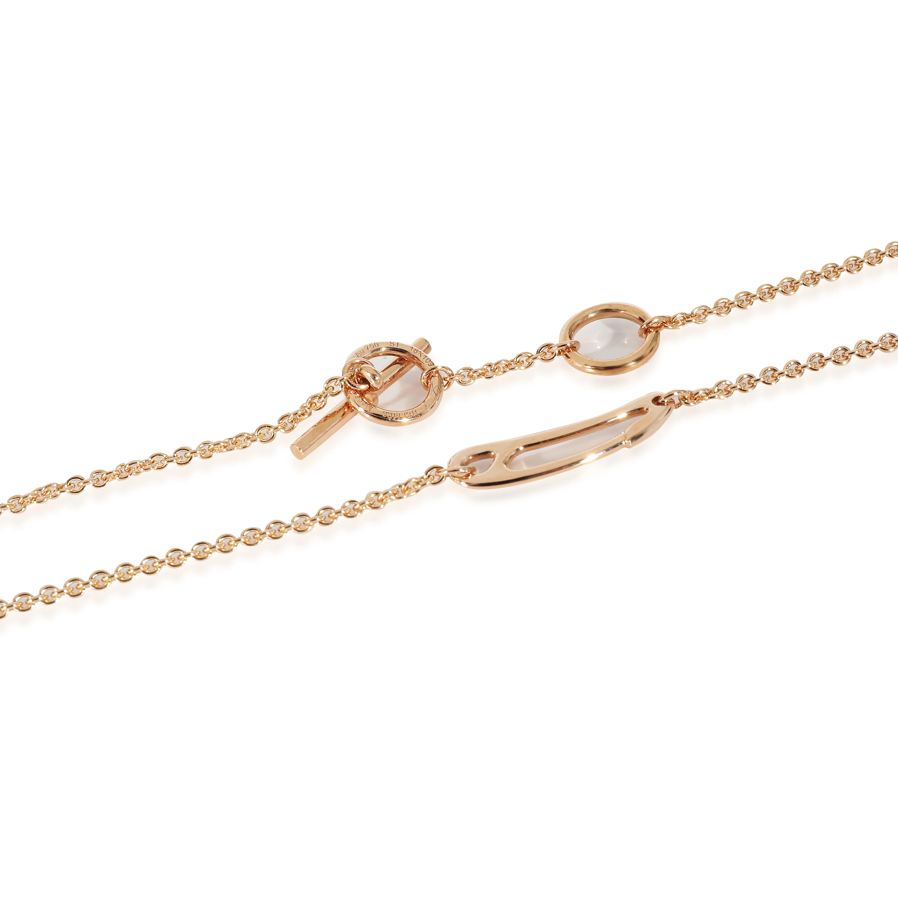 Hermès Chaine dAncre Mini Punk Necklace in 18K Rose Gold - Image 4