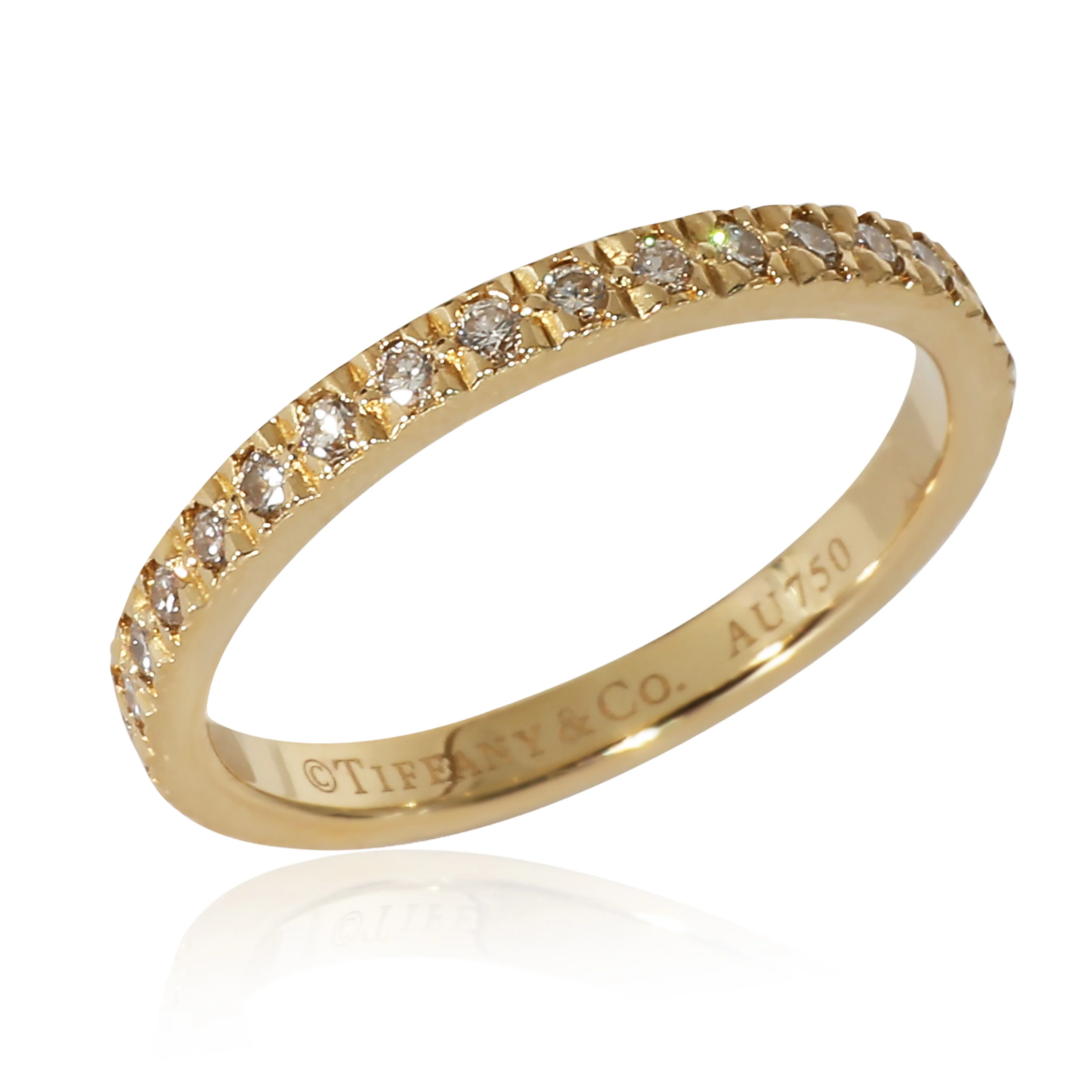 Tiffany & Co. Novo Diamond Eternity Wedding Band in 18K Yellow Gold 0.33 CTW - Image 2