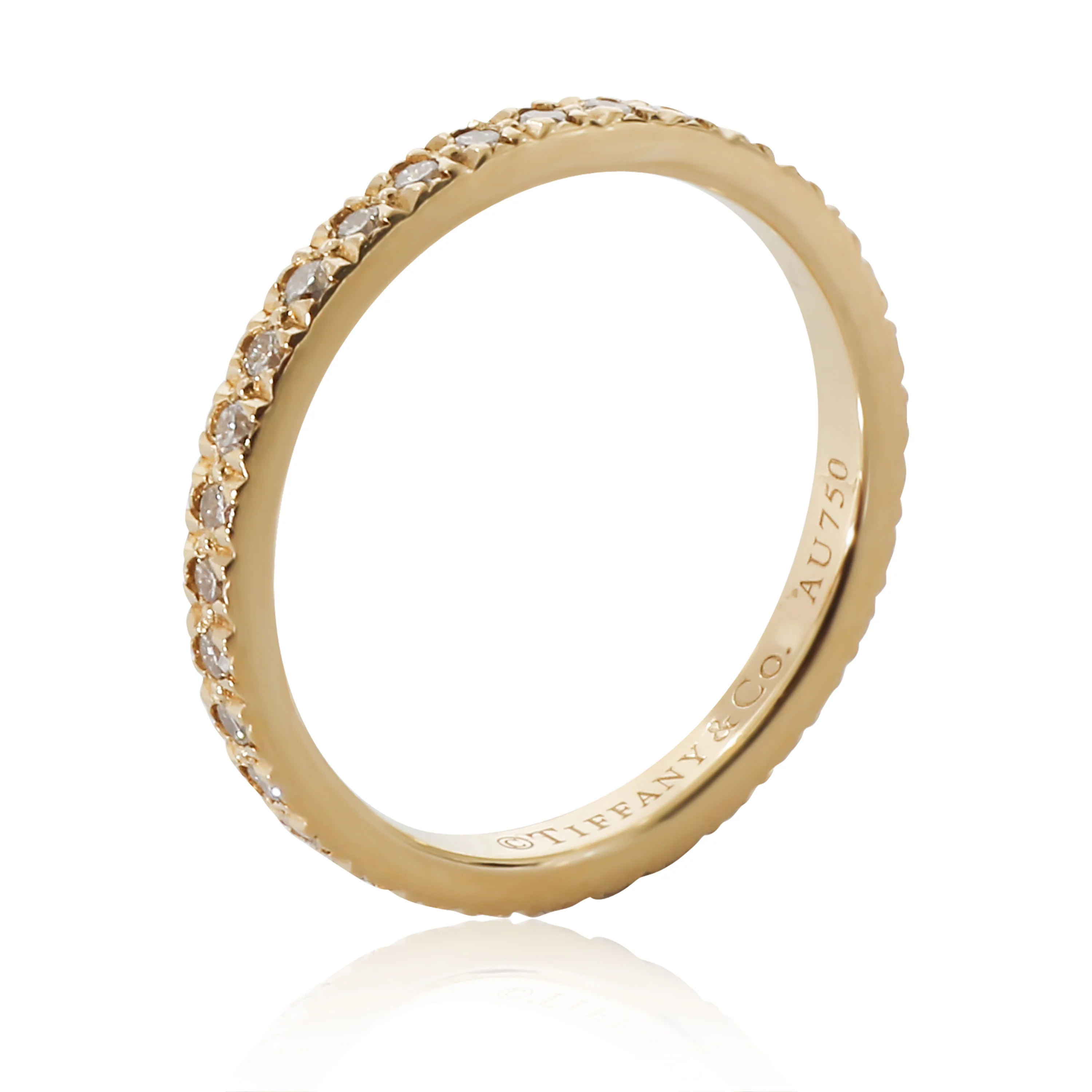 Tiffany & Co. Novo Diamond Eternity Wedding Band in 18K Yellow Gold 0.33 CTW - Image 4