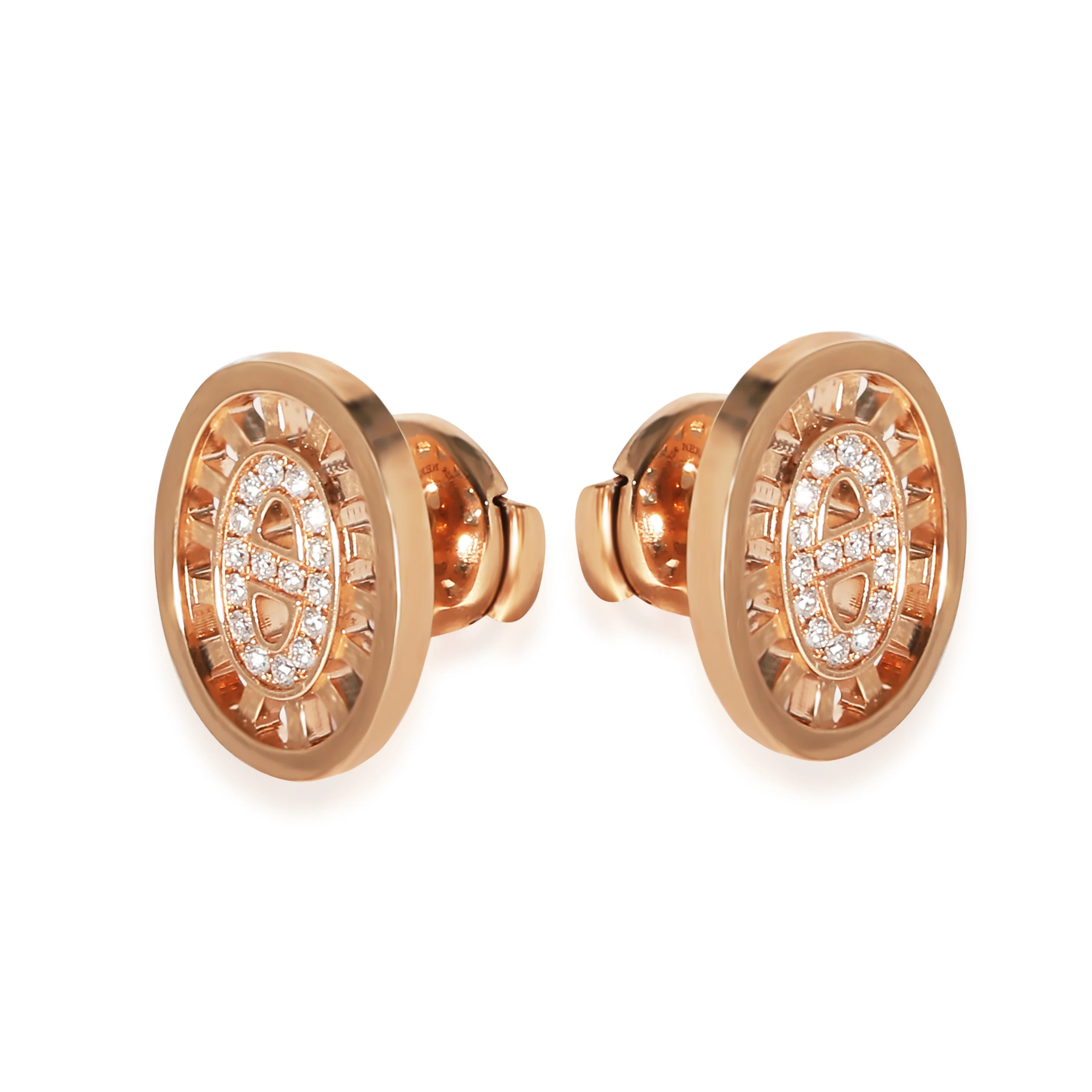 Chaine d'ancre Divine Earrings in 18k Rose Gold 0.13 CTW - Image 5