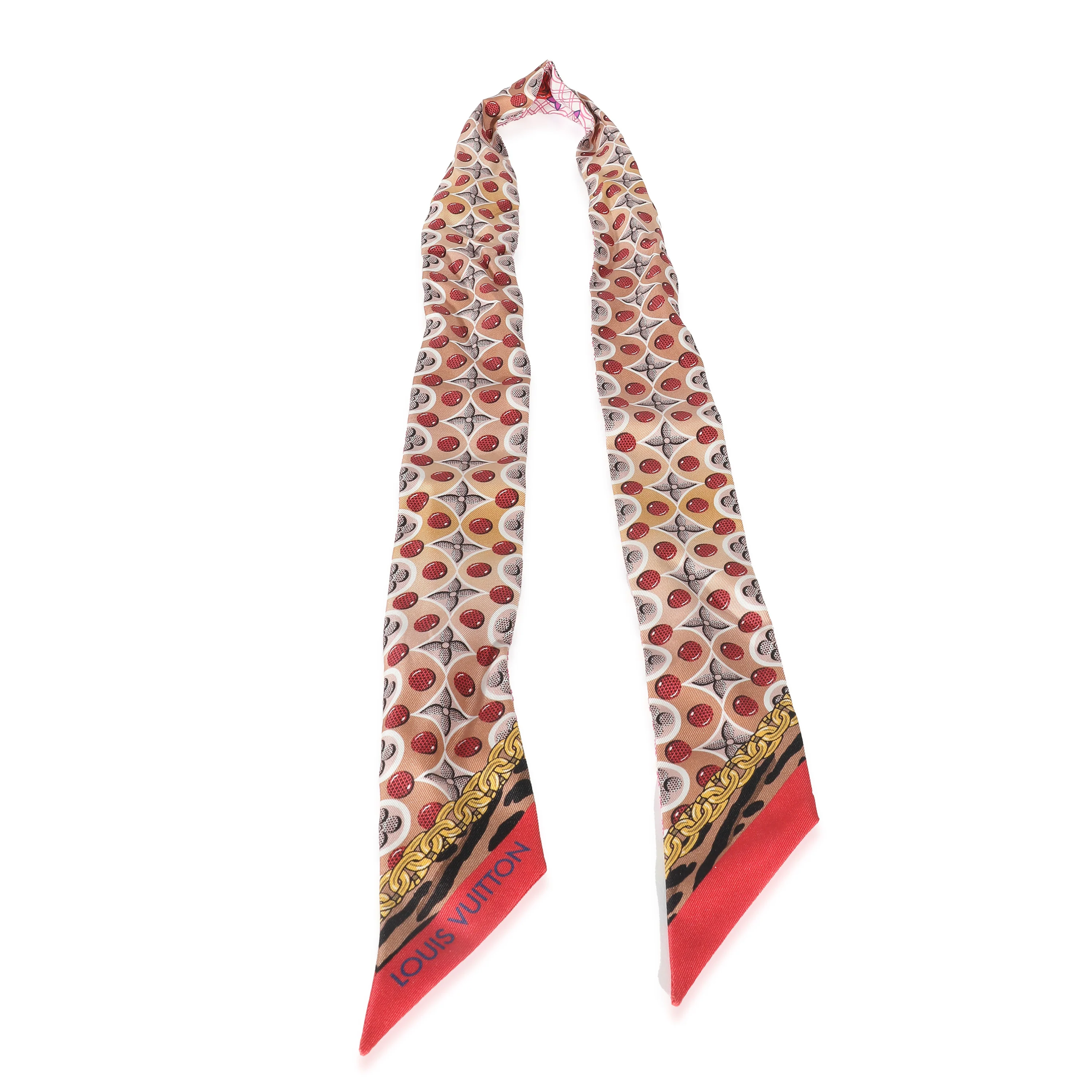 Louis Vuitton Pink Silk Bubblegram BB Bandeau - Image 3