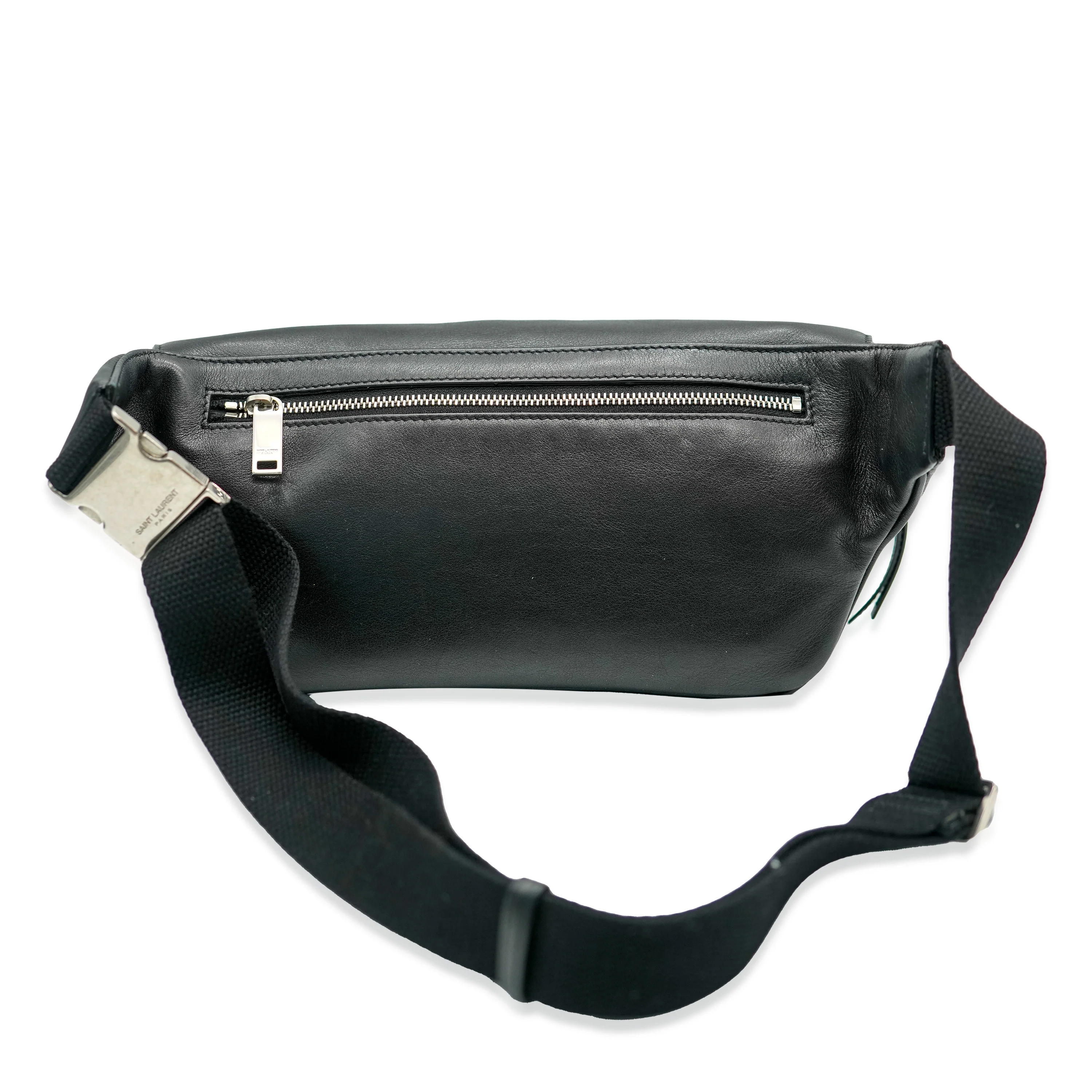 Saint Laurent Black Leather Marsupio Belt Bag - Image 3