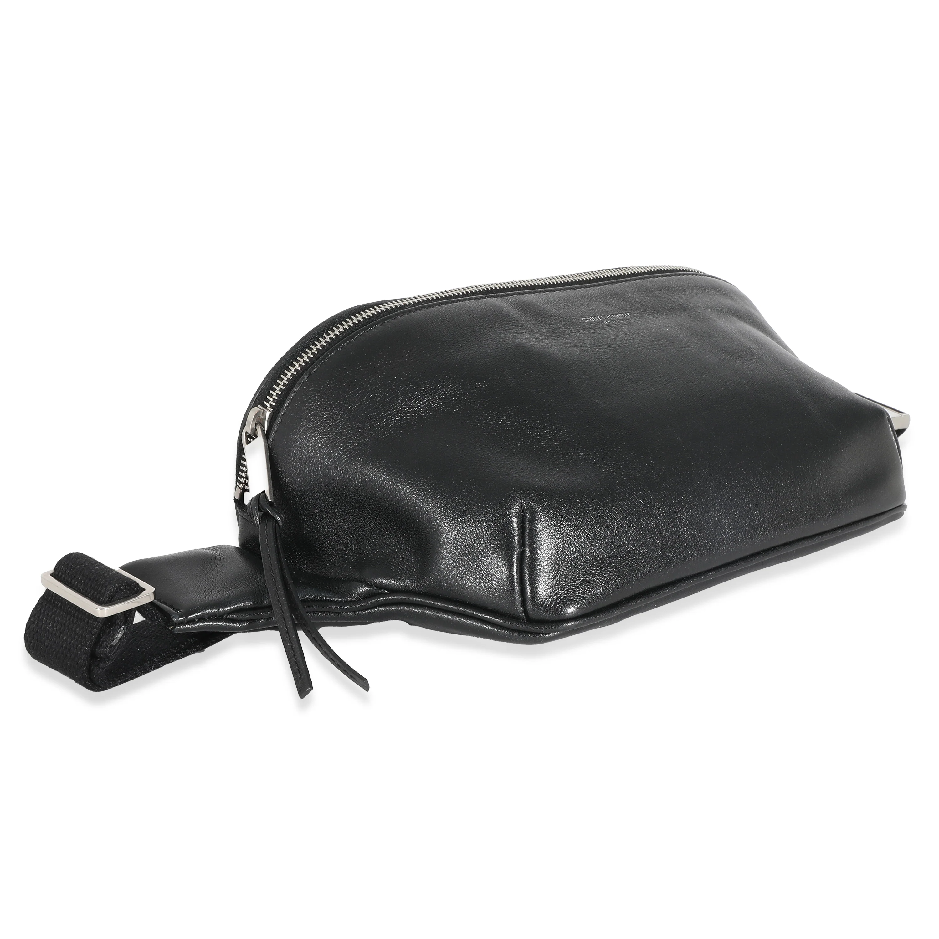 Saint Laurent Black Leather Marsupio Belt Bag - Image 4